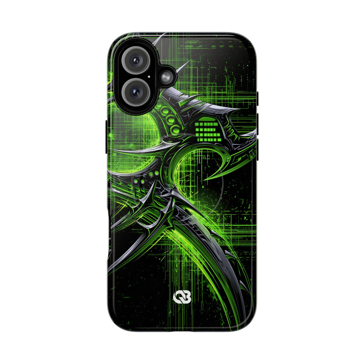 Cyber Sigil Grid · Tough 2.0 Magnetic Phone Case for iPhone · Green