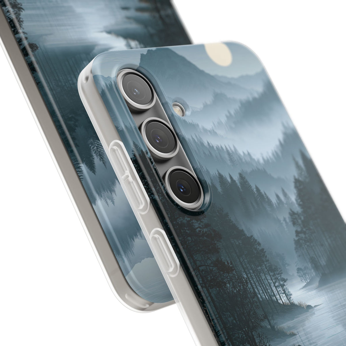 Silent Nordic Fjord · Lite Phone Case for Samsung · Blue