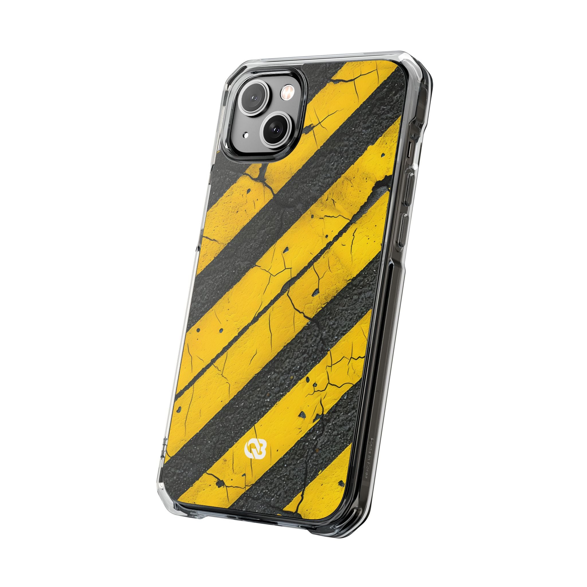 Cracked Hazard Stripes · Impact Custodia per iPhone · Magsafe