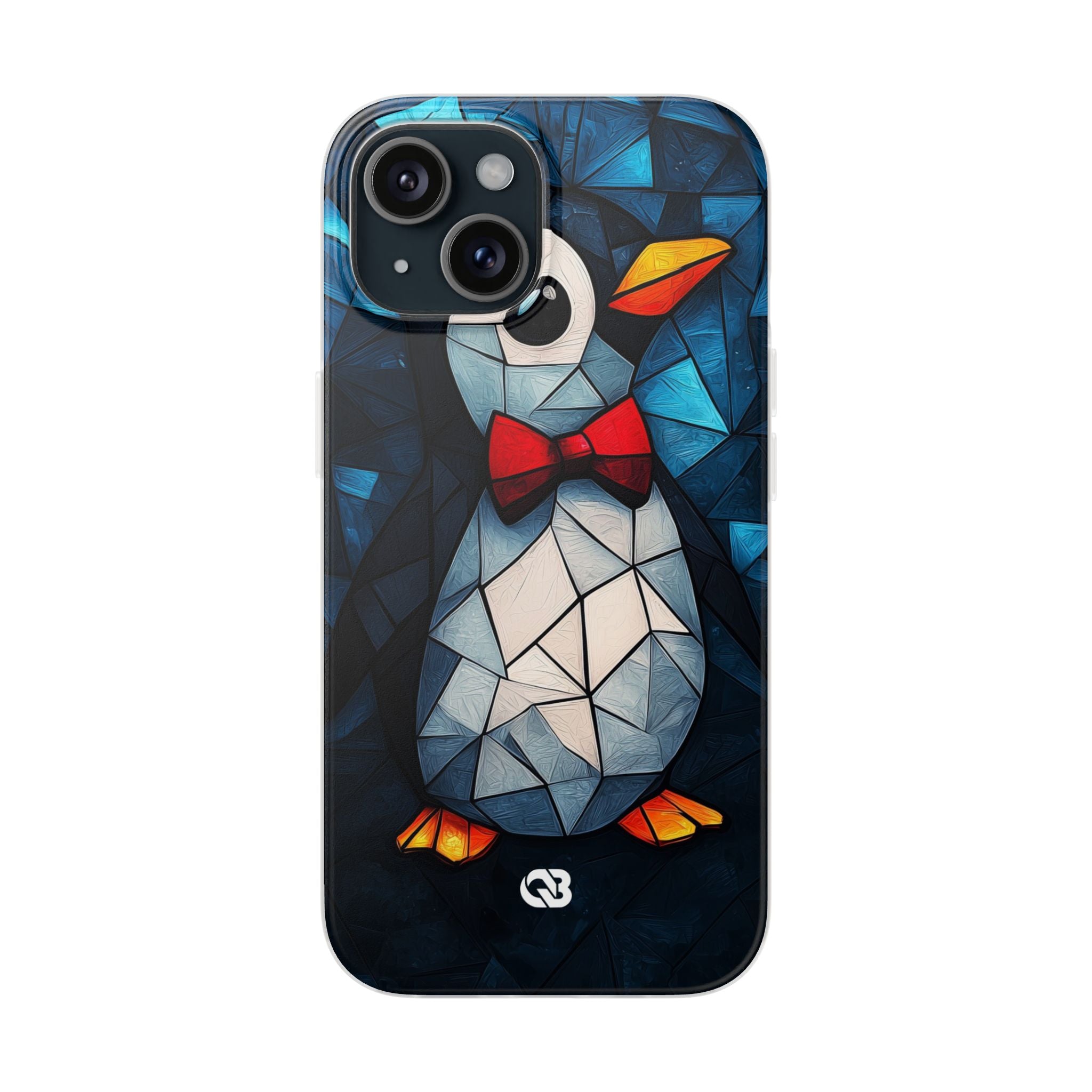 Mosaic Bowtie Penguin · Soft Phone Case for iPhone