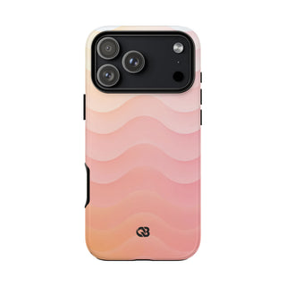 Blush Horizon Waves · Tough Phone Case for iPhone · Pink