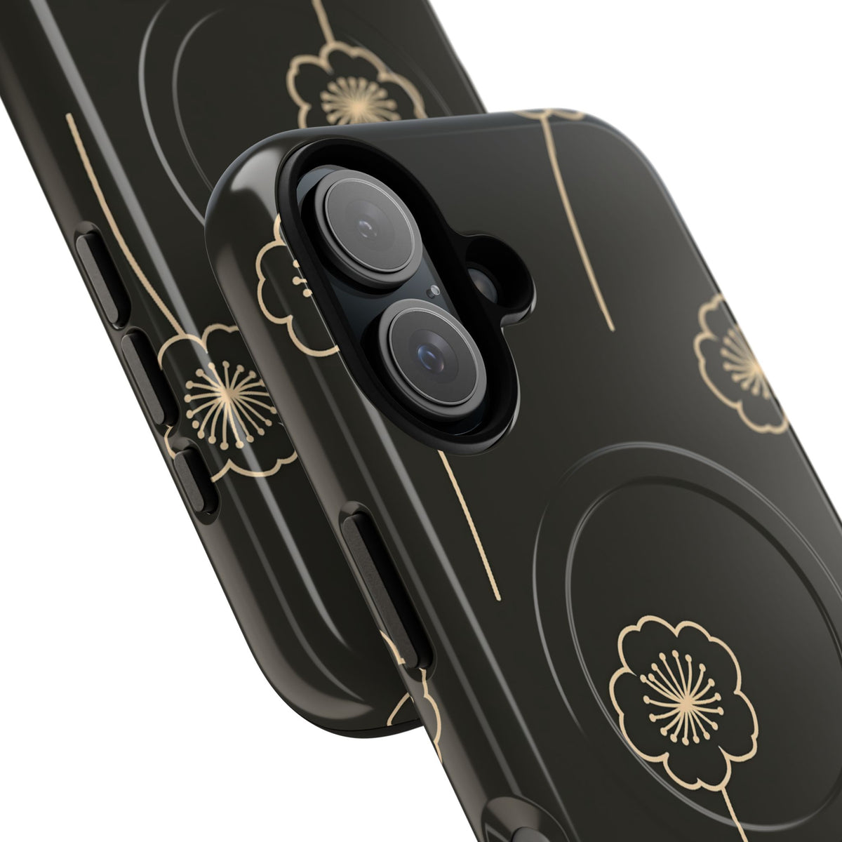 Nocturne Bloom Contours · Tough 2.0 Magnetic Phone Case for iPhone · Black