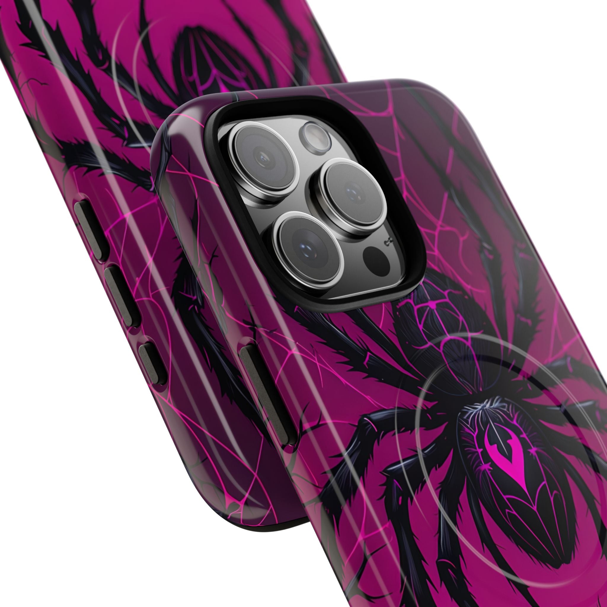 Obsidian Neon Widow · Tough+ Handyhülle für iPhone · Magsafe