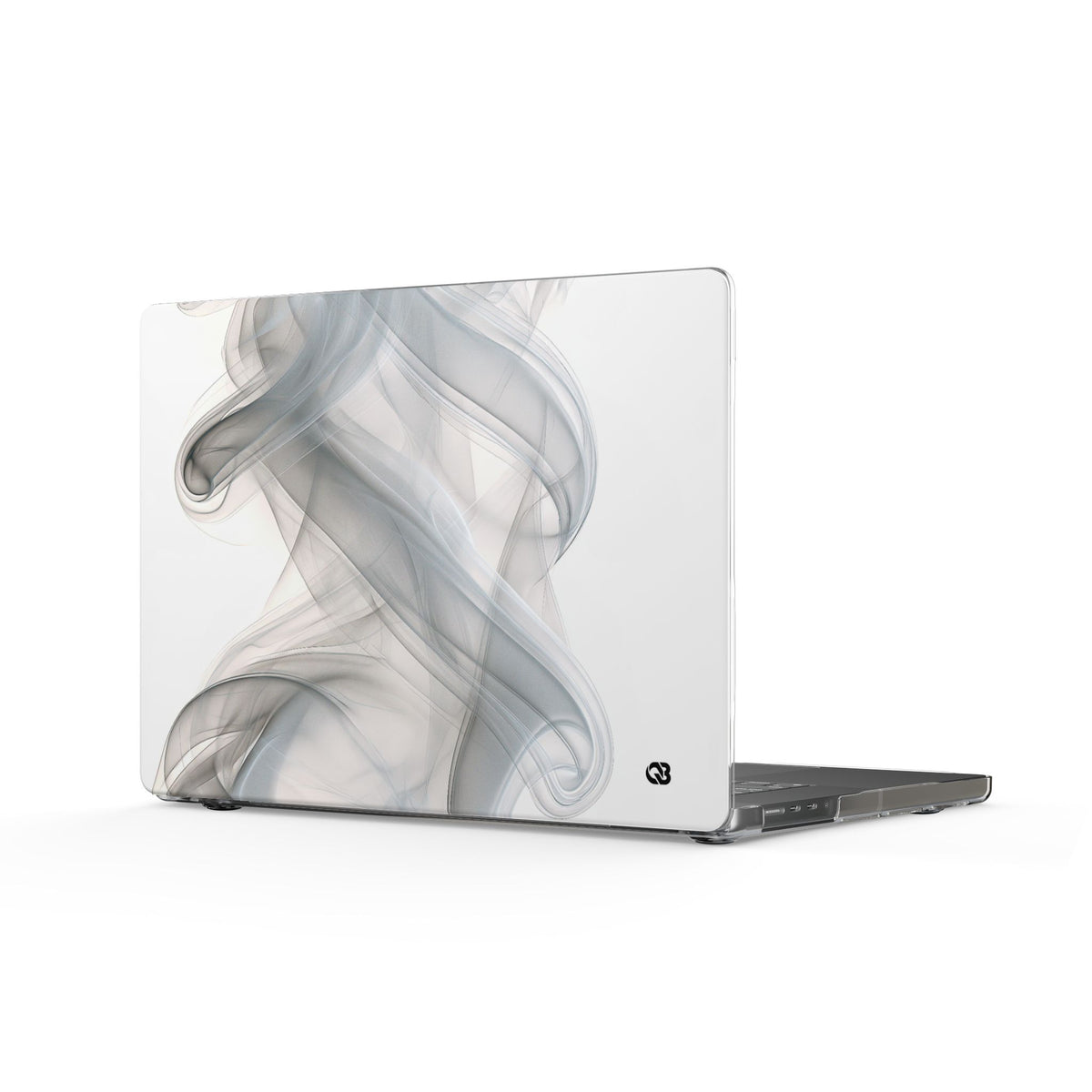 Vapor Noir · Clear Hard Case for MacBook · White