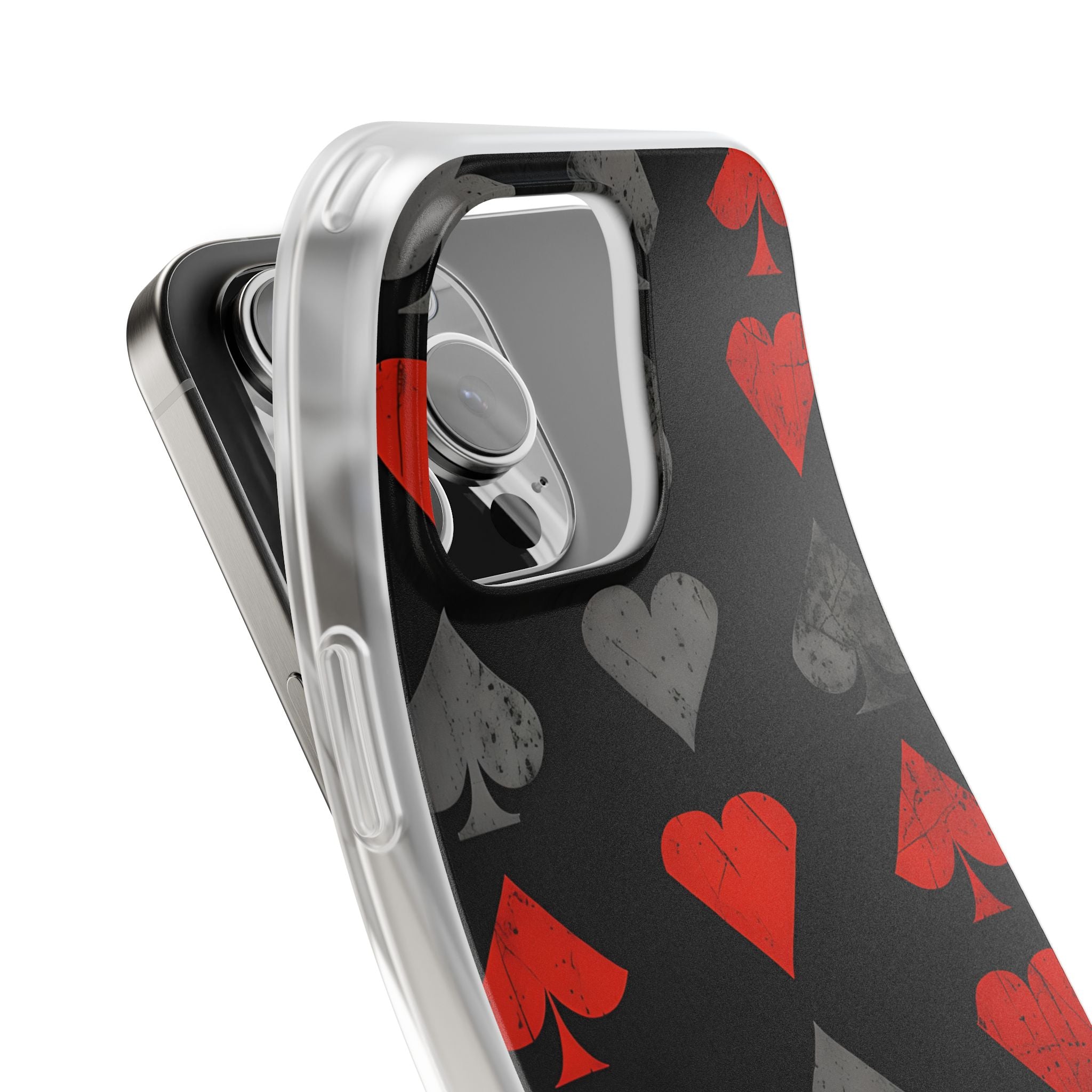 Crimson Ash Suits · Soft Custodia per iPhone