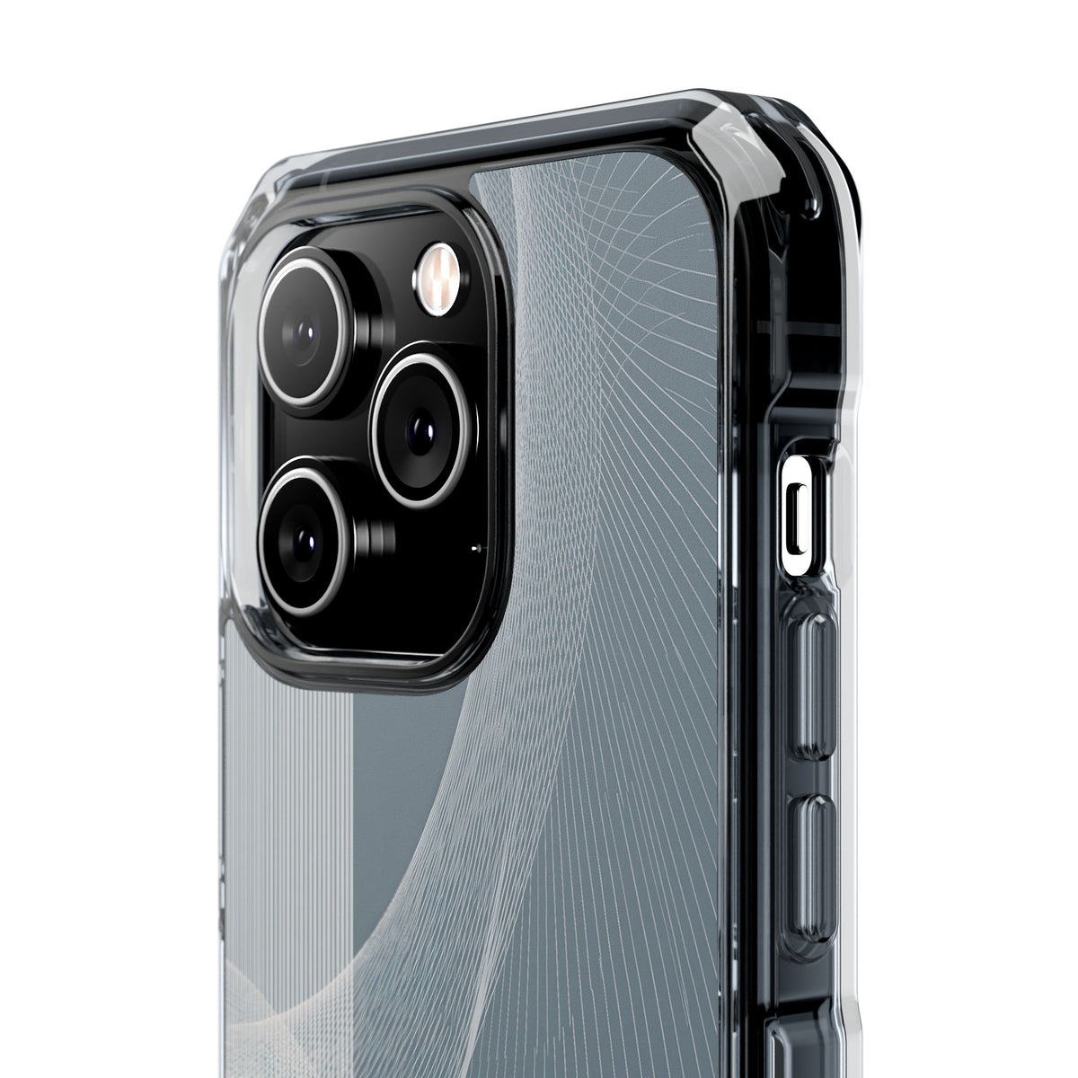 Grey Impact MagSafe Phone Case for iPhone - Slate Mesh Horizon