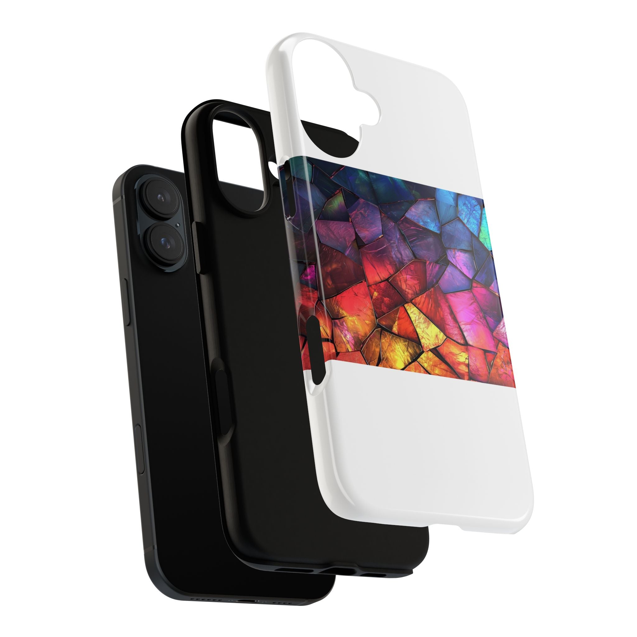 Crimson Shards iPhone 16 Plus Case - Tough