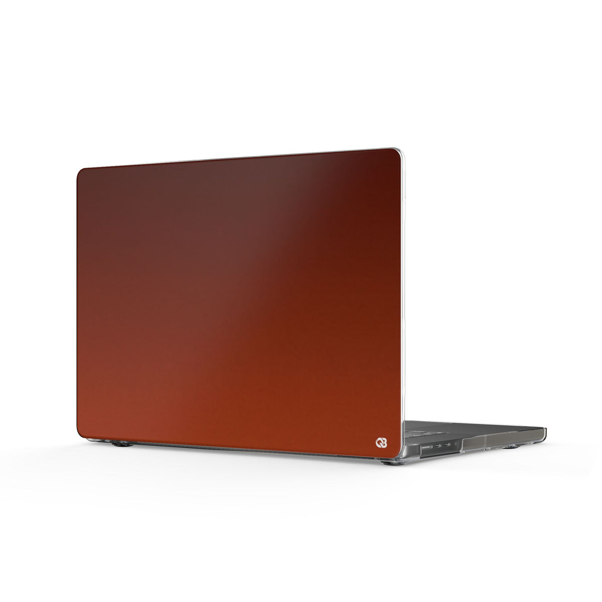Burnt Amber Spectrum · Clear Hard Case for MacBook · Orange