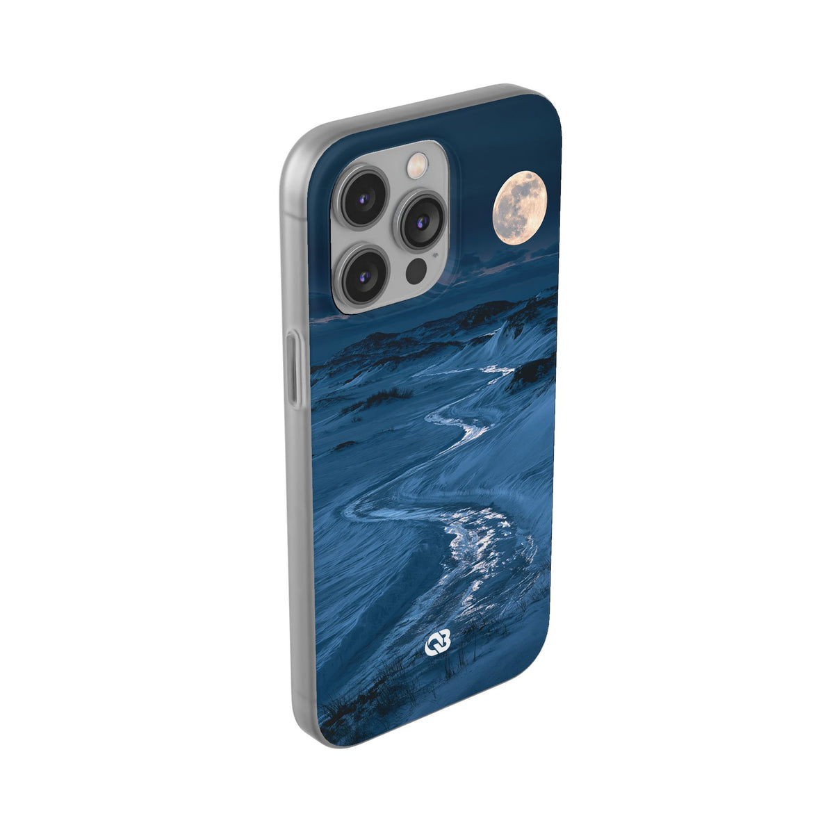 Arctic Moon Drift · Lite Phone Case for iPhone · Blue