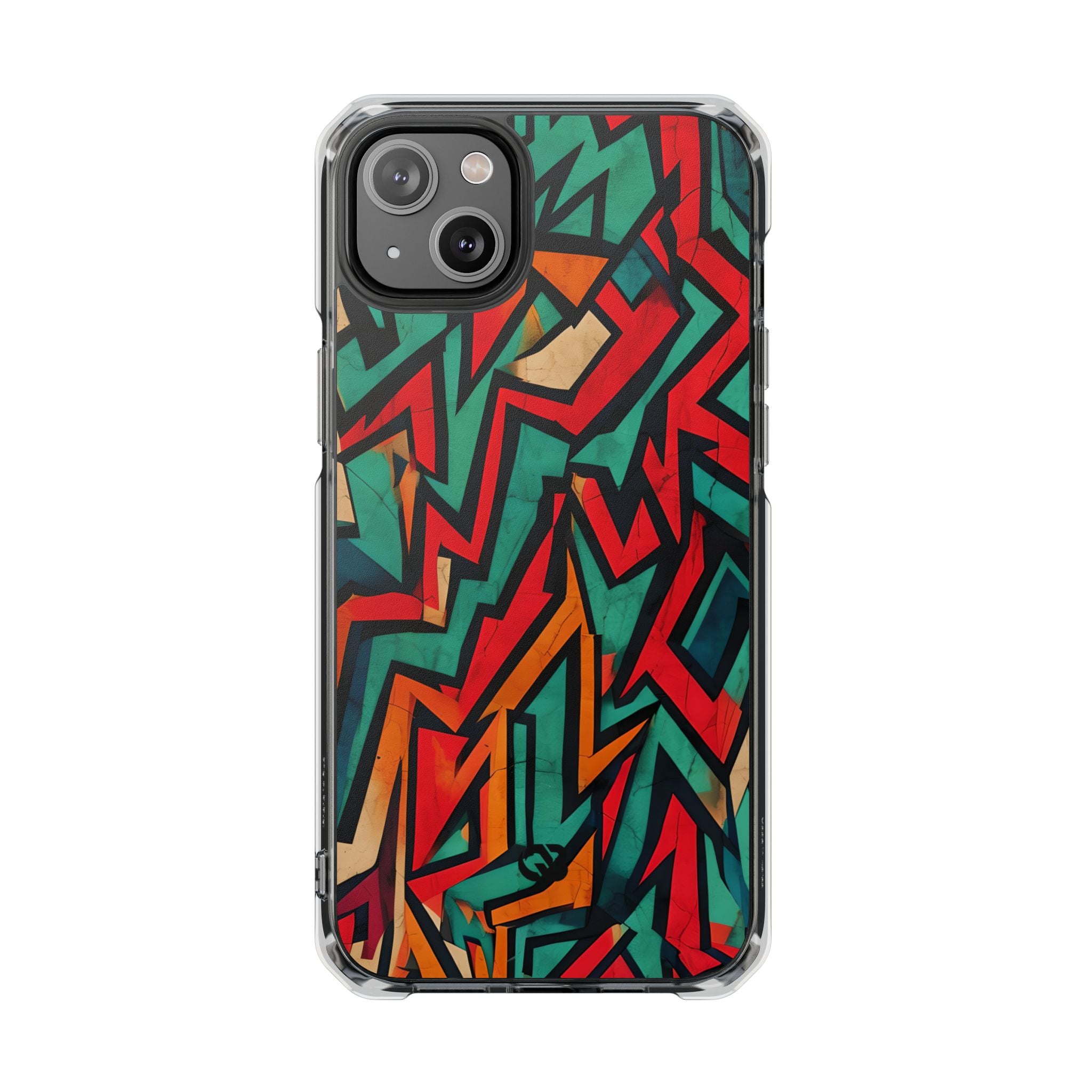 Jagged Teal Static · Impact Phone Case for iPhone · Magsafe