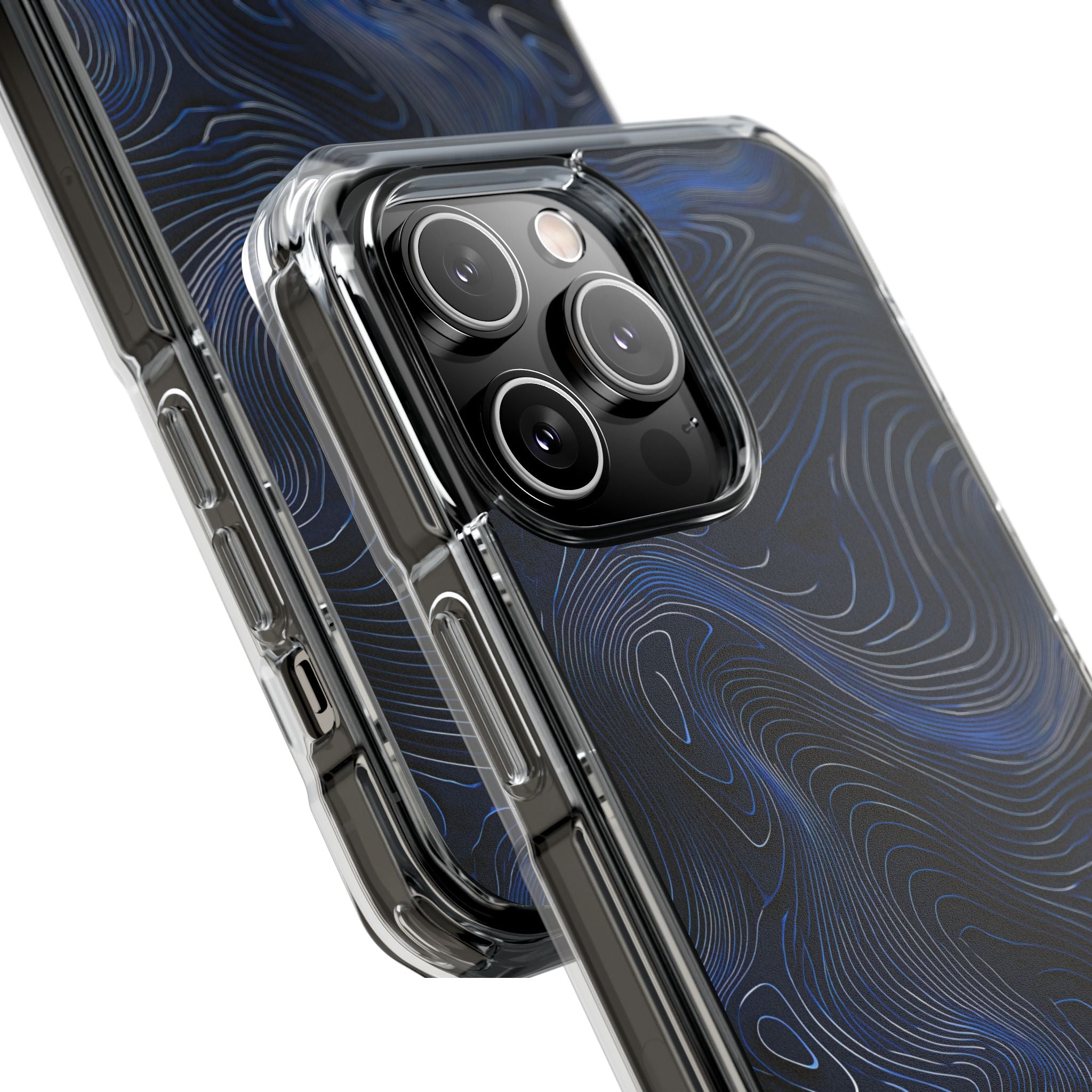 Blue Impact MagSafe Phone Case for iPhone - Cobalt Contour Ridge