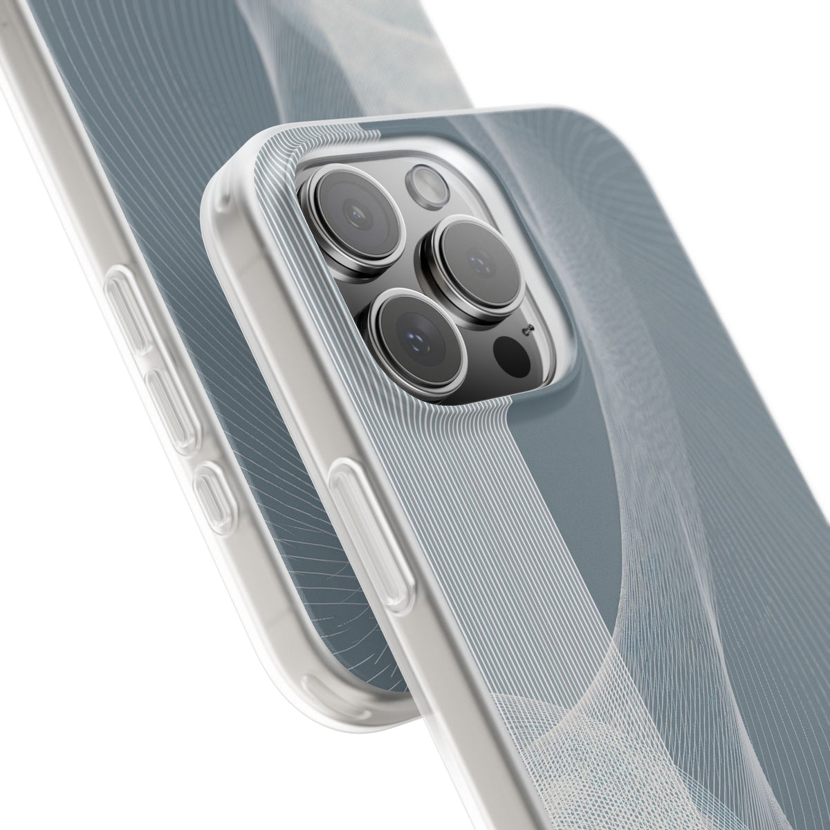 Slate Contour Drift · Lite Phone Case for iPhone · Grey