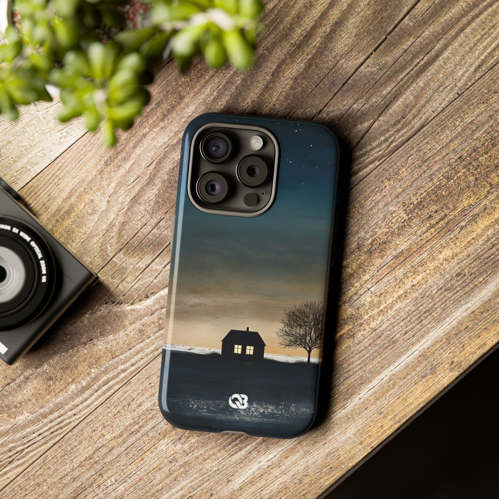 Midnight Cabin Glow · Tough Hoesje voor iPhone