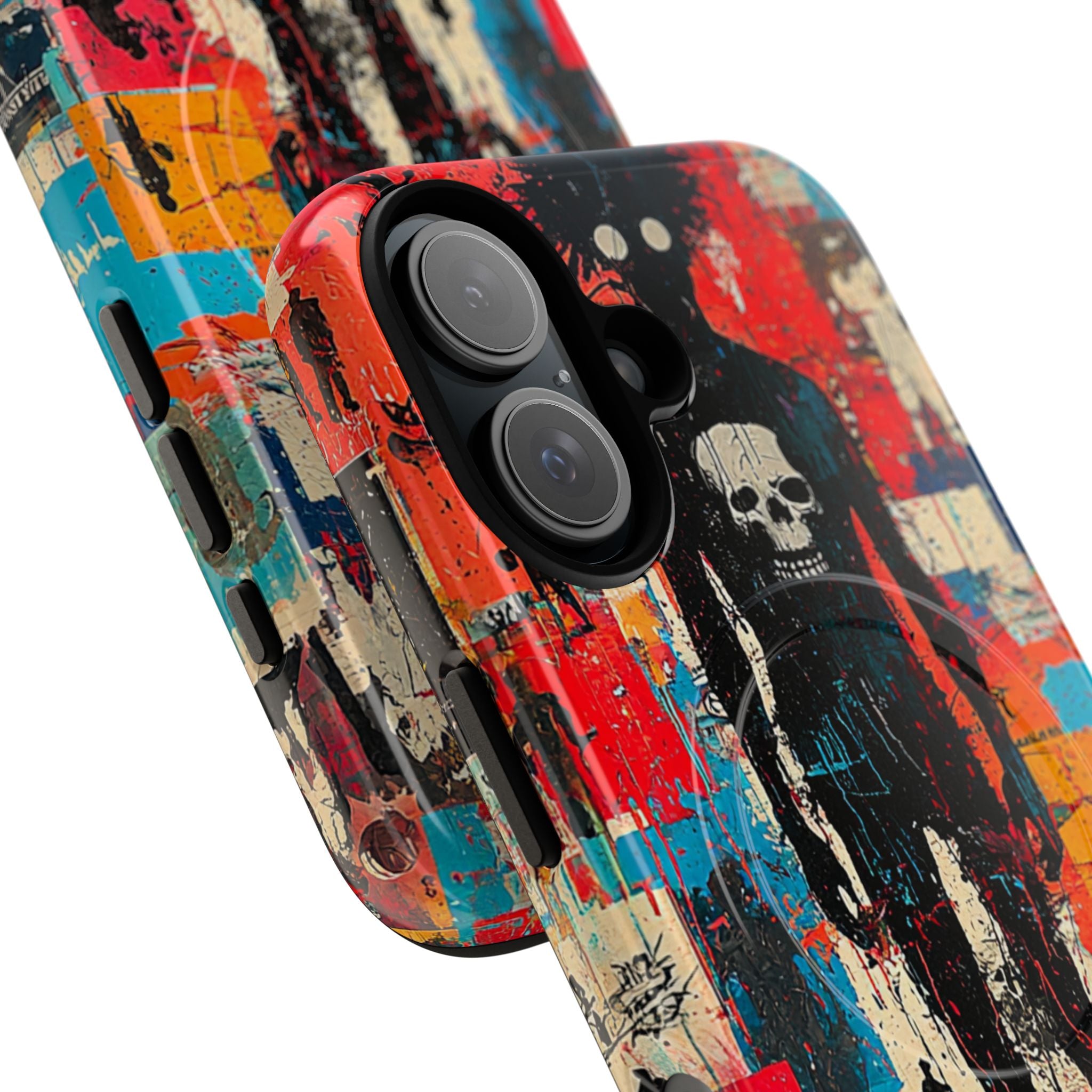 Spiky Skull Silhouette iPhone 16 Case - Tough+ - CASE•BOB