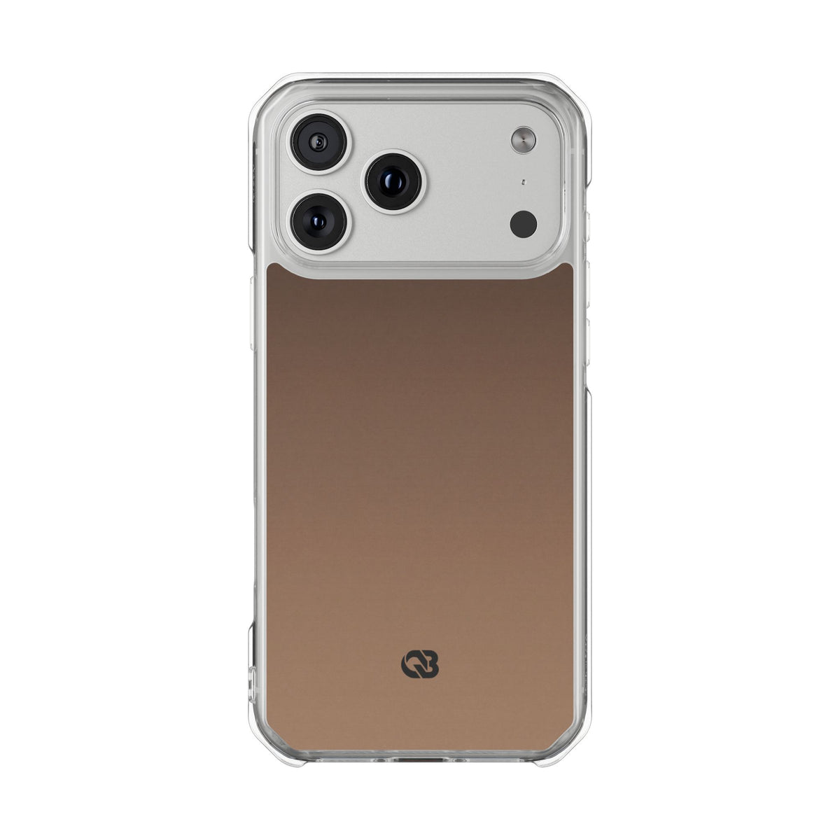 Umber Fade · Clear Impact Magnetic Phone Case for iPhone · Brown