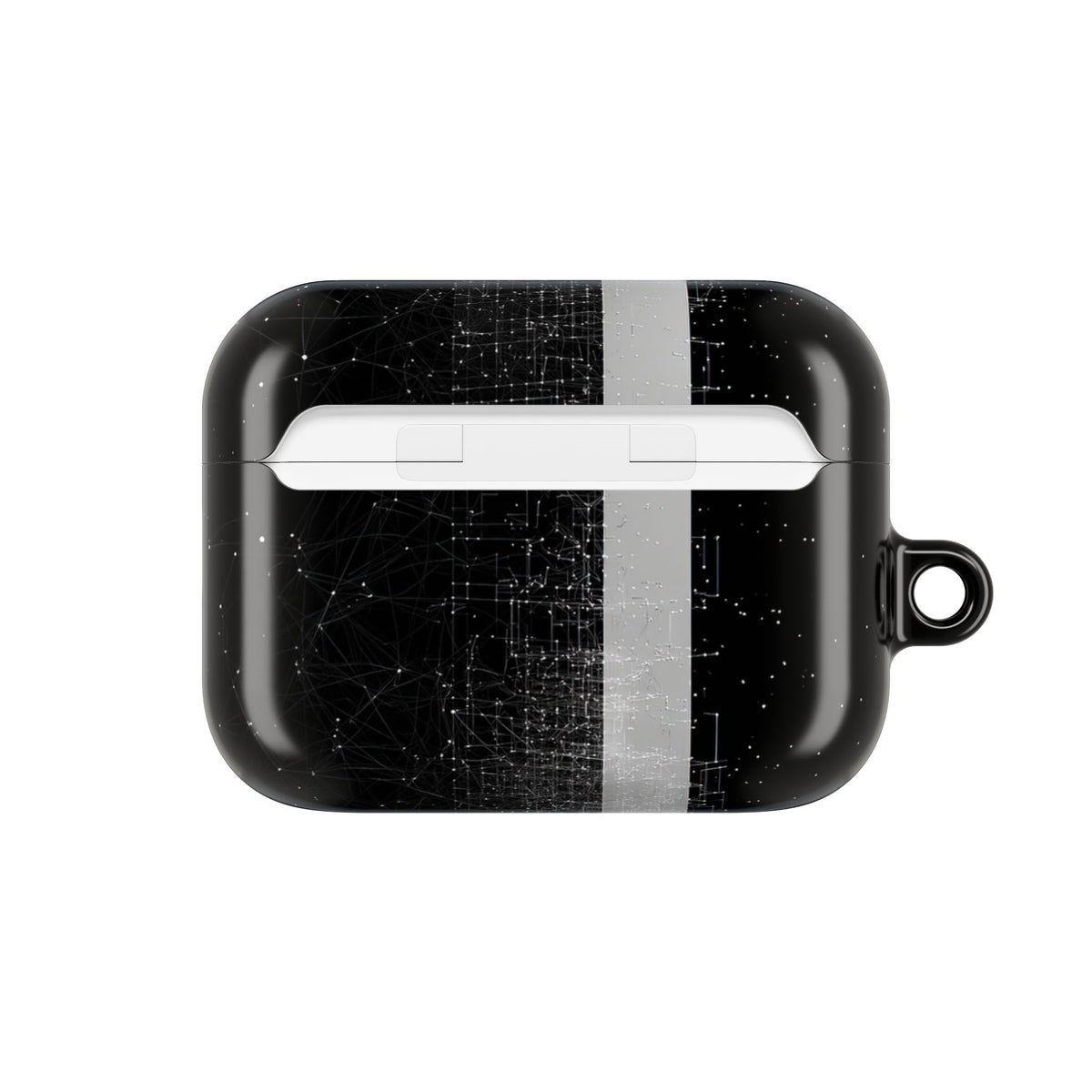 Monolithic Wireframe · Hard Case for AirPods & AirPods Pro · Black
