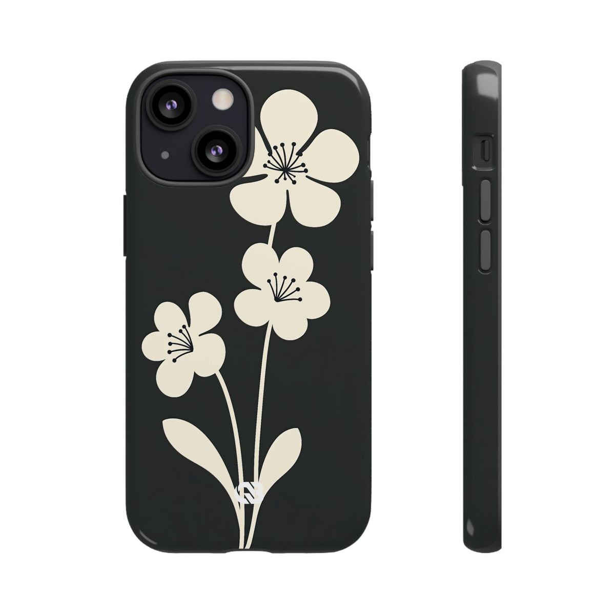 Nordic Blossom · Tough Phone Case for iPhone · Black