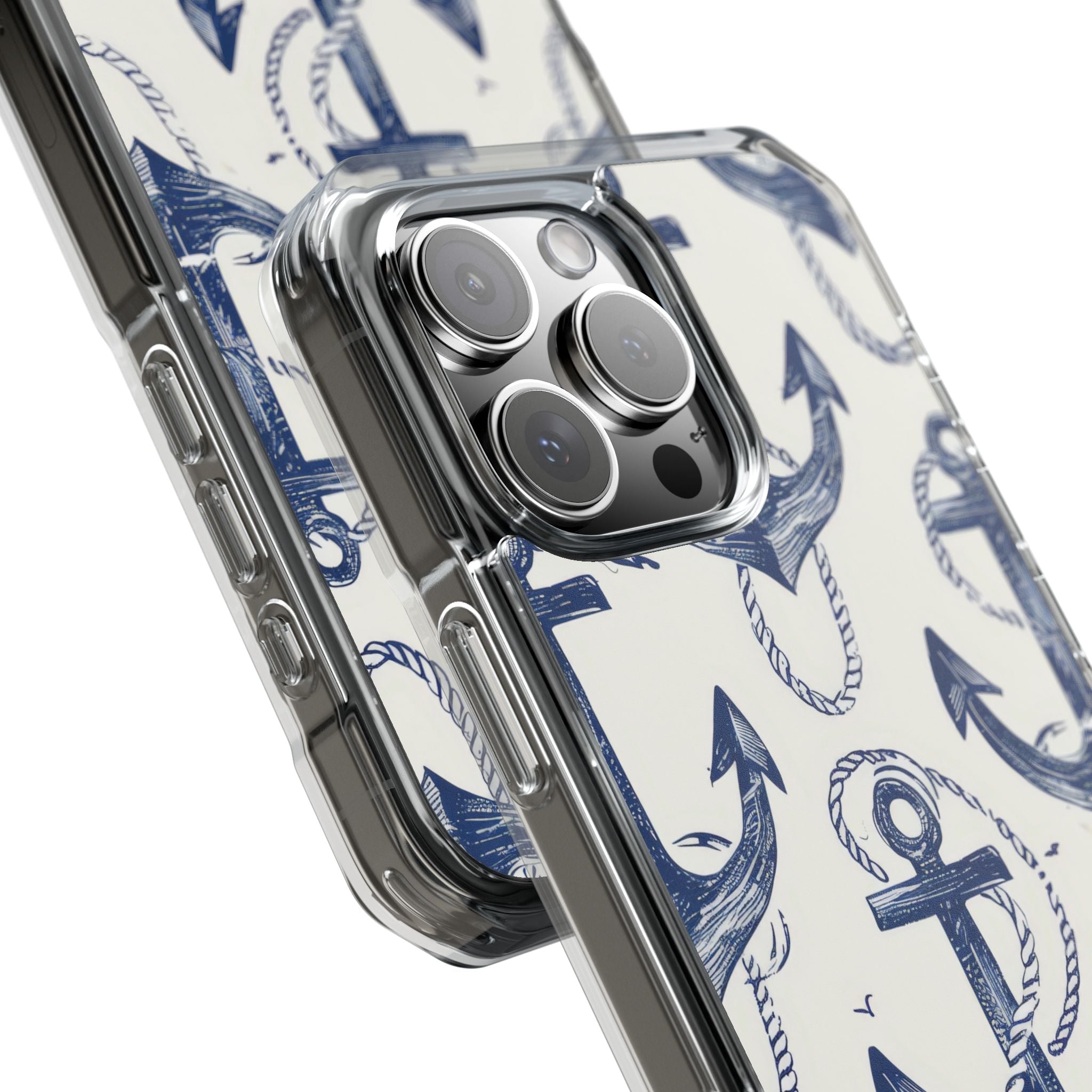 Navy Anchor Loop iPhone 16 Pro Max Case - Impact