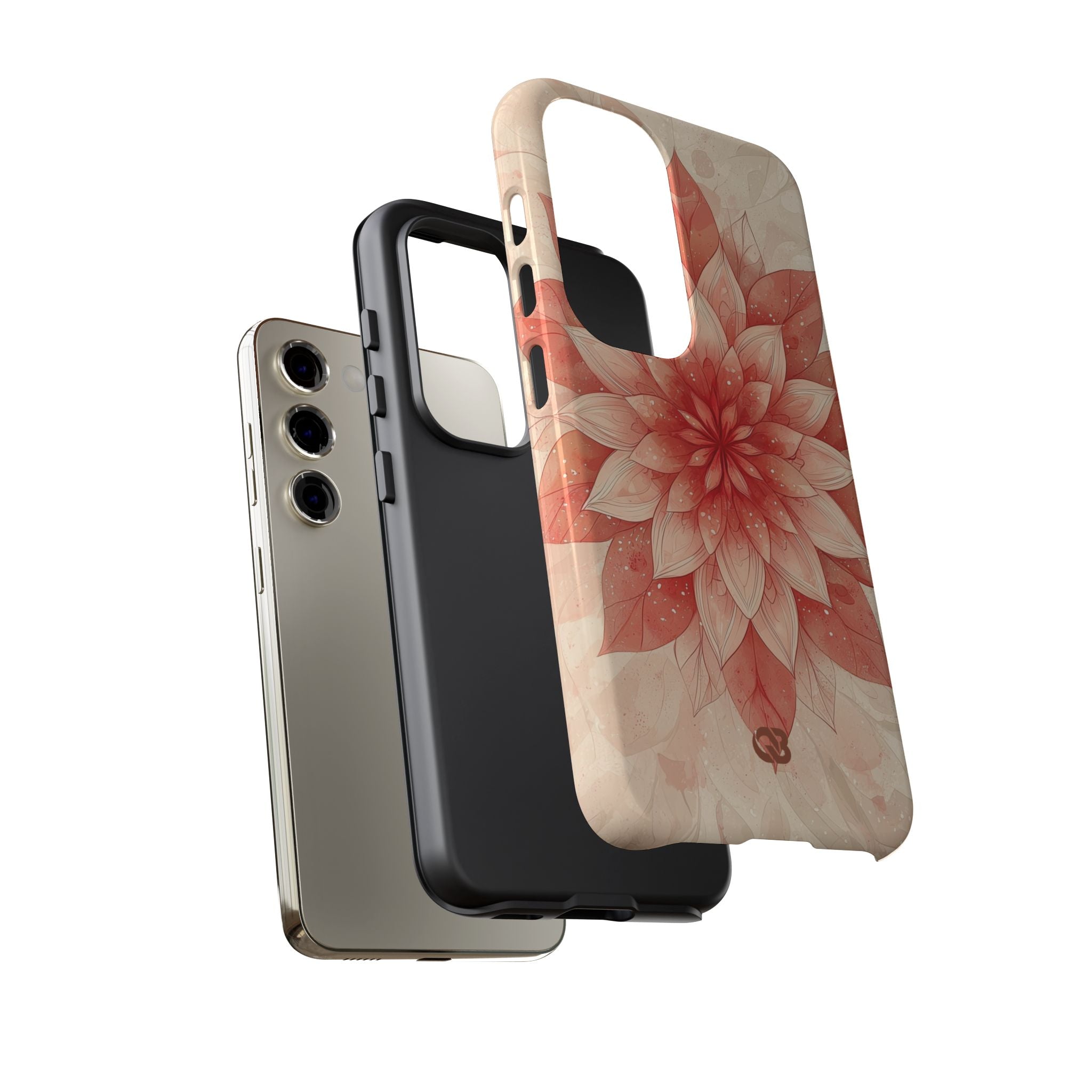 Coral Layered Bloom · Tough Handyhülle für Samsung