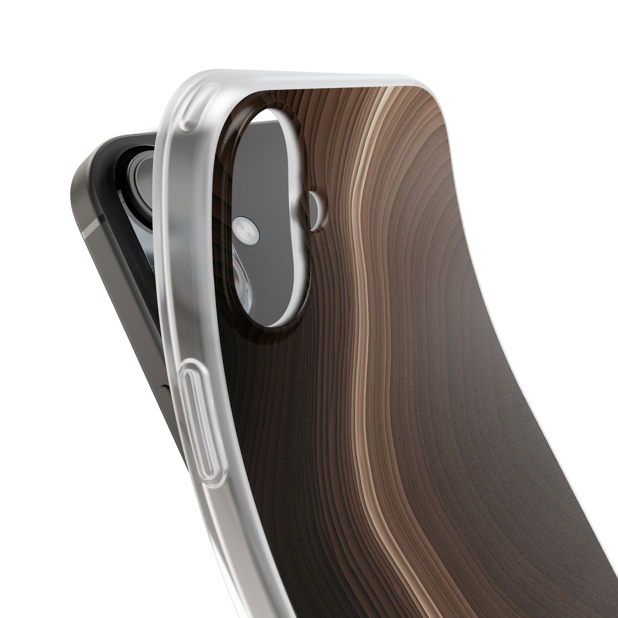 Brown Lite Phone Case for iPhone - Bronzed Canyon Relief