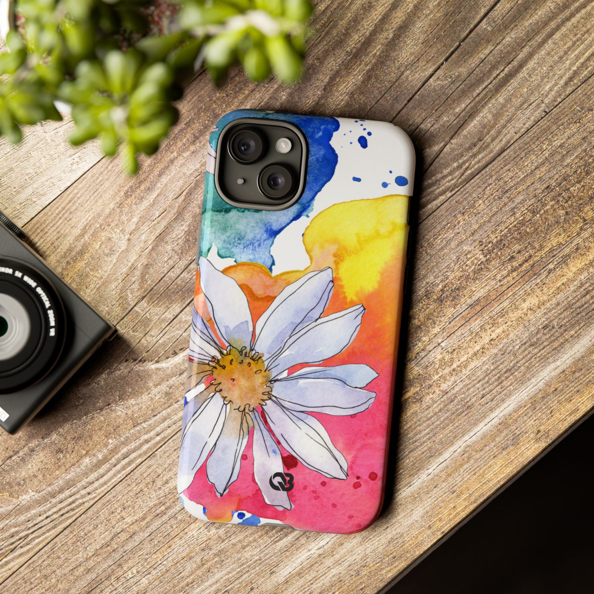 Vivid Bloom Splatter · Tough Handyhülle für iPhone