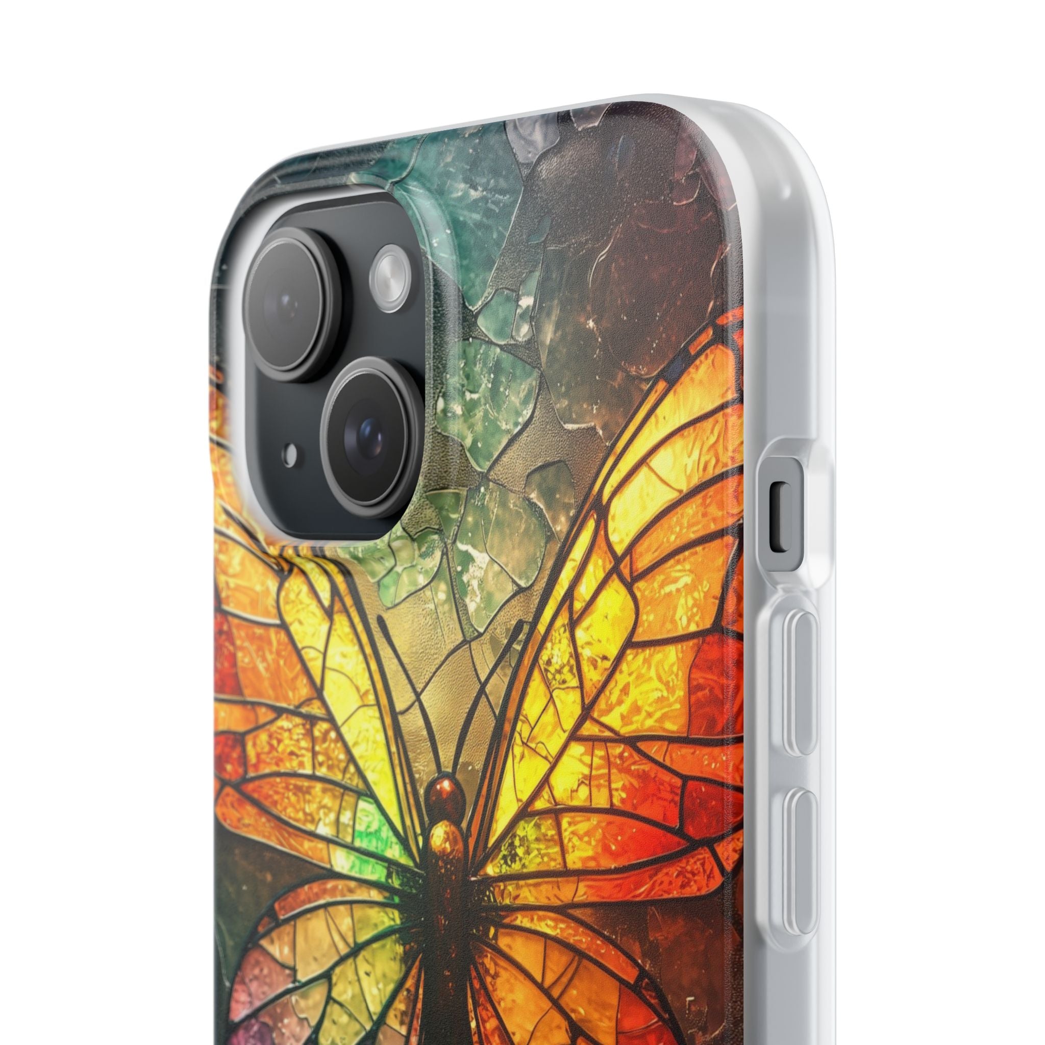 Shattered Prism Butterfly · Soft Phone Case for iPhone