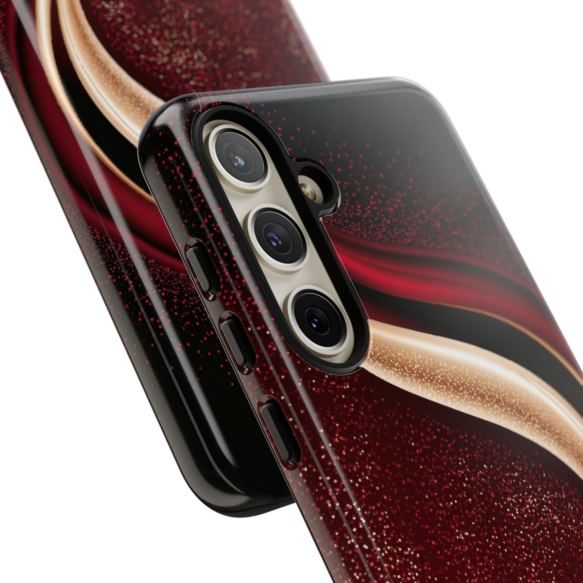 Gilded Crimson Flow · Tough Phone Case for Samsung · Red