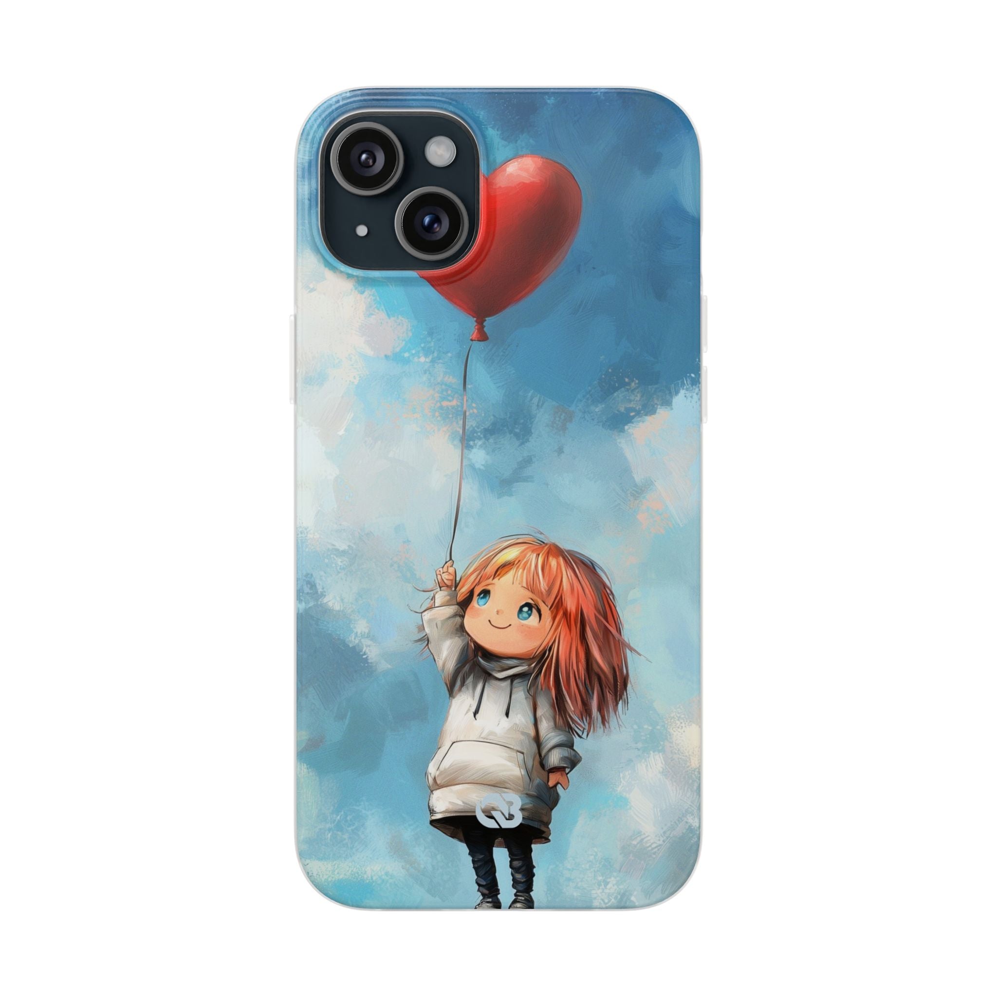 Crimson Heart Sky · Soft Coque de téléphone pour iPhone