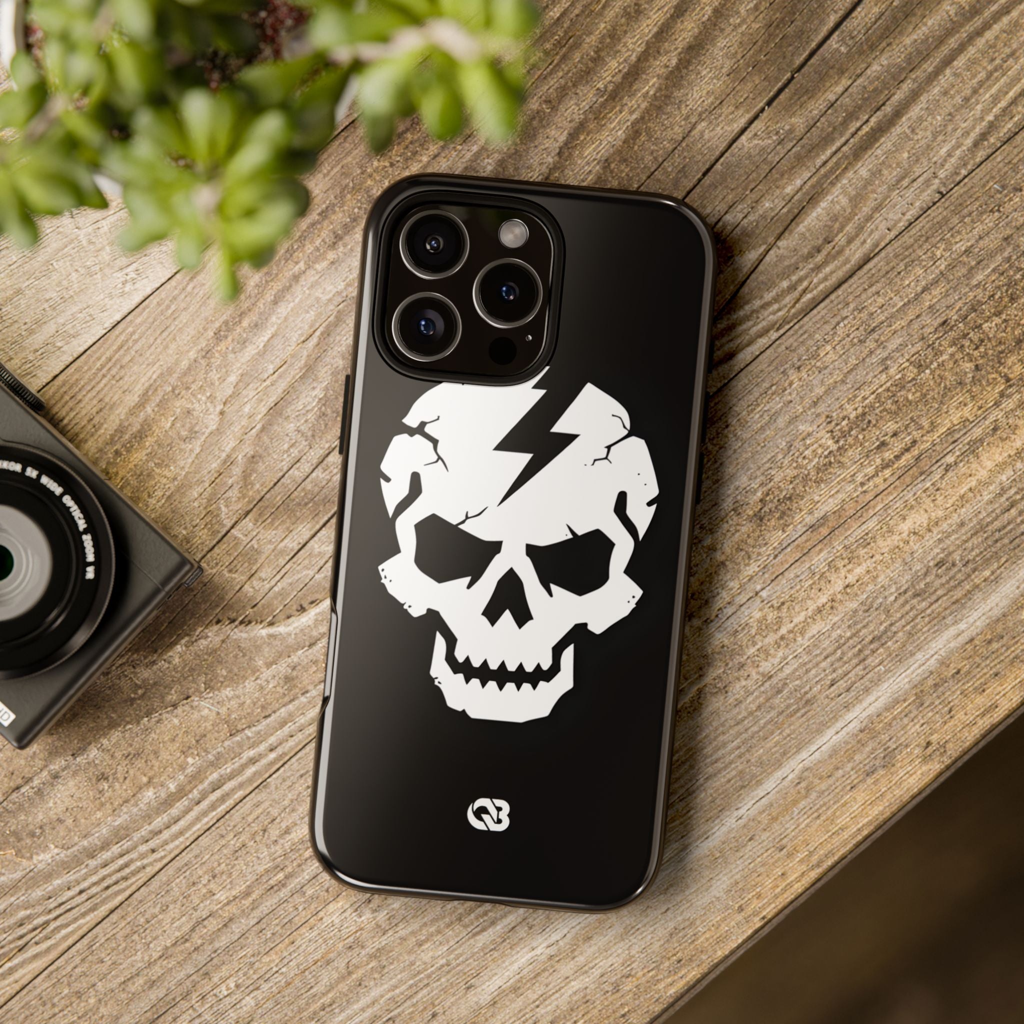 Shattered Bolt Skull · Tough Phone Case for iPhone
