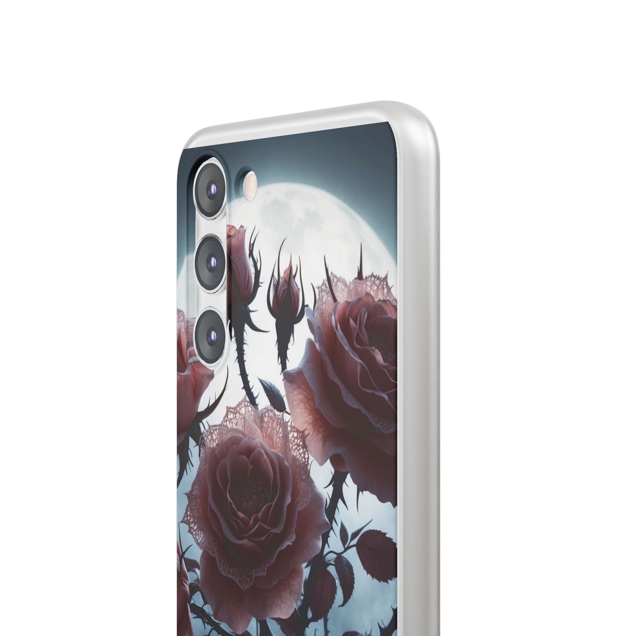 Lunar Lace Petals · Soft Phone Case for Samsung