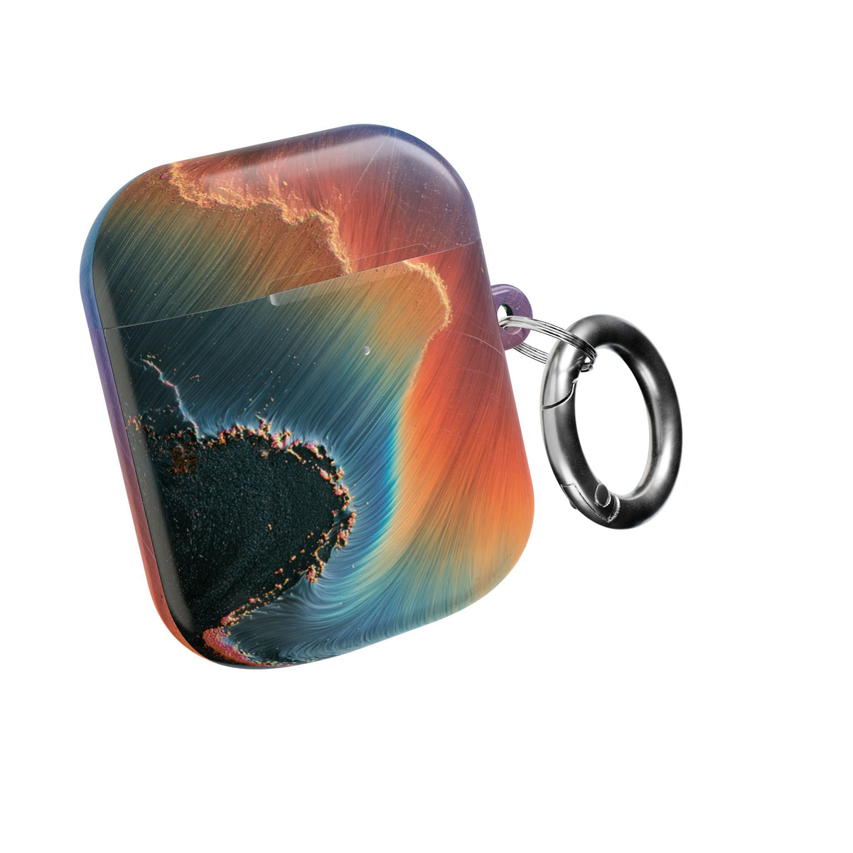 Prismatic Aura Shift · Hard Case for AirPods & AirPods Pro · Blue