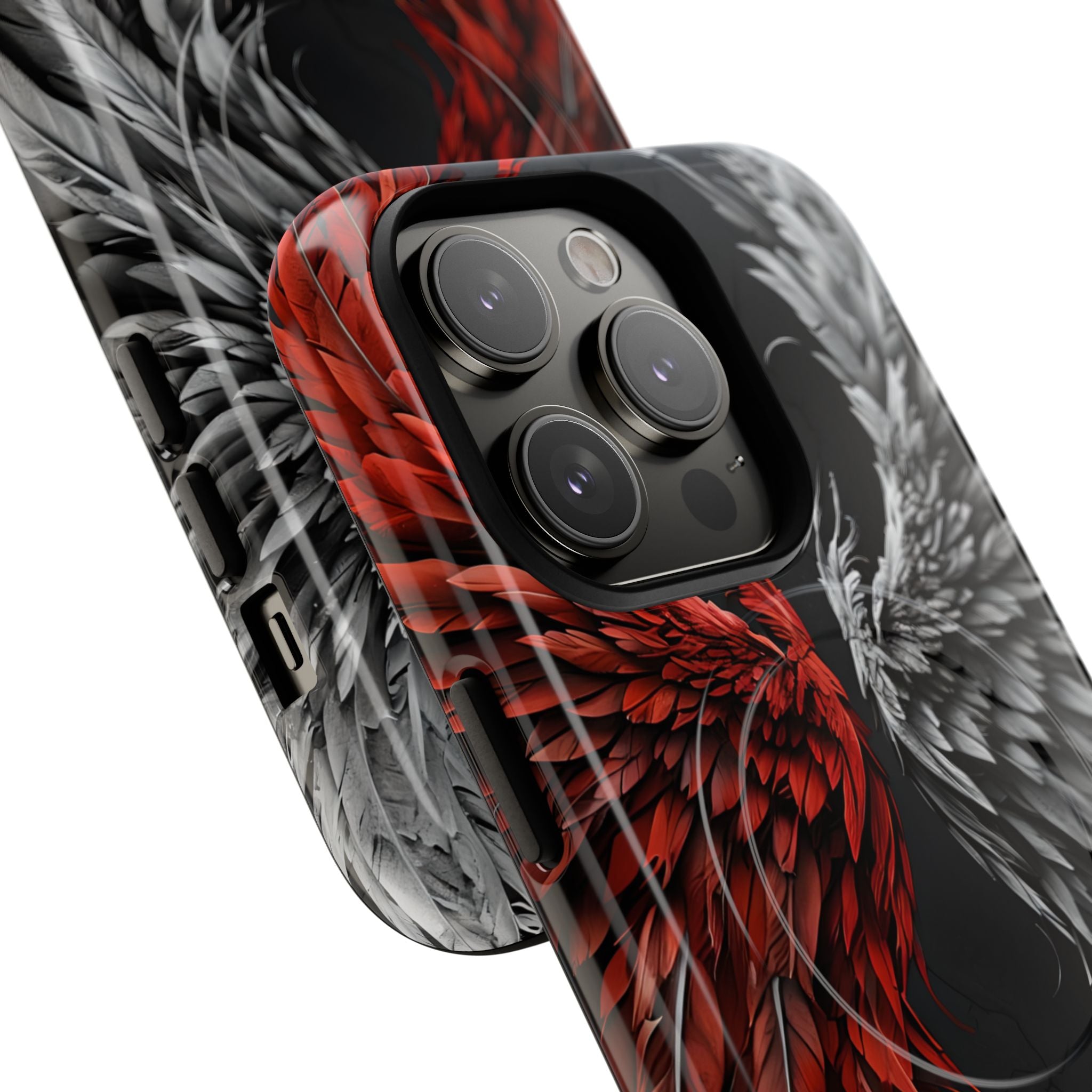 Split Crimson Wing · Tough+ Magsafe