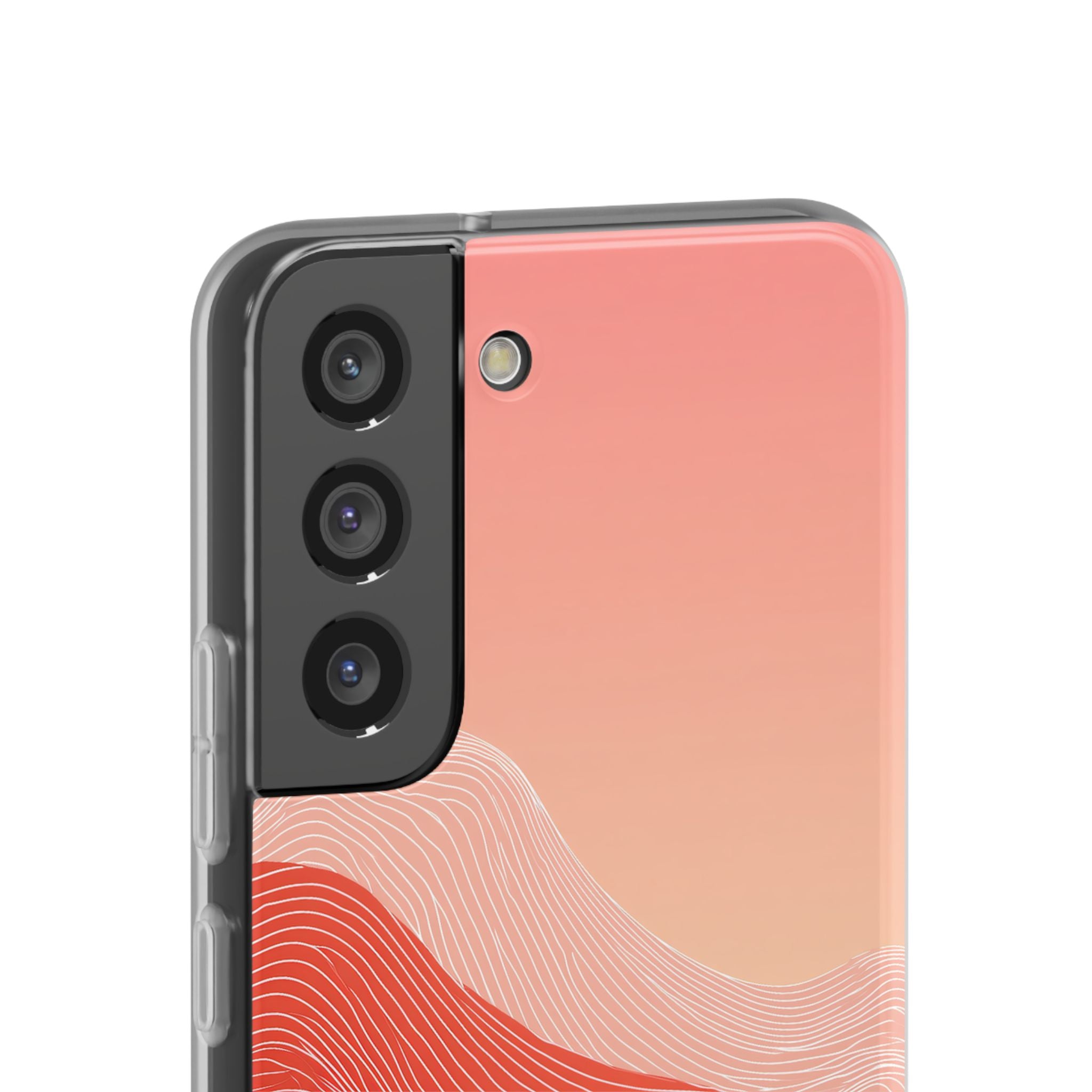 Red Lite Phone Case for Samsung - Crimson Ridge Contour
