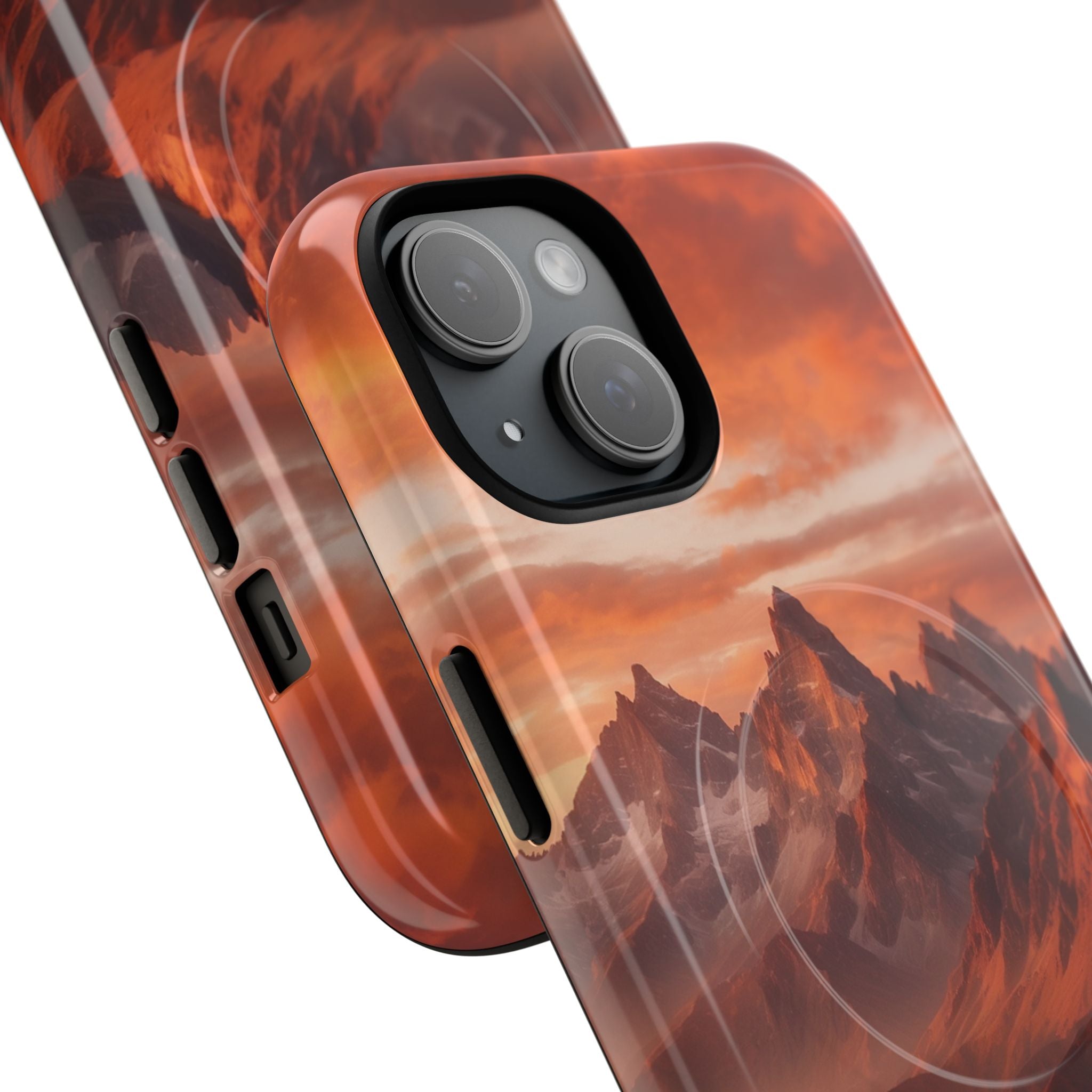 Jagged Glow iPhone 15 -kova suojakotelo