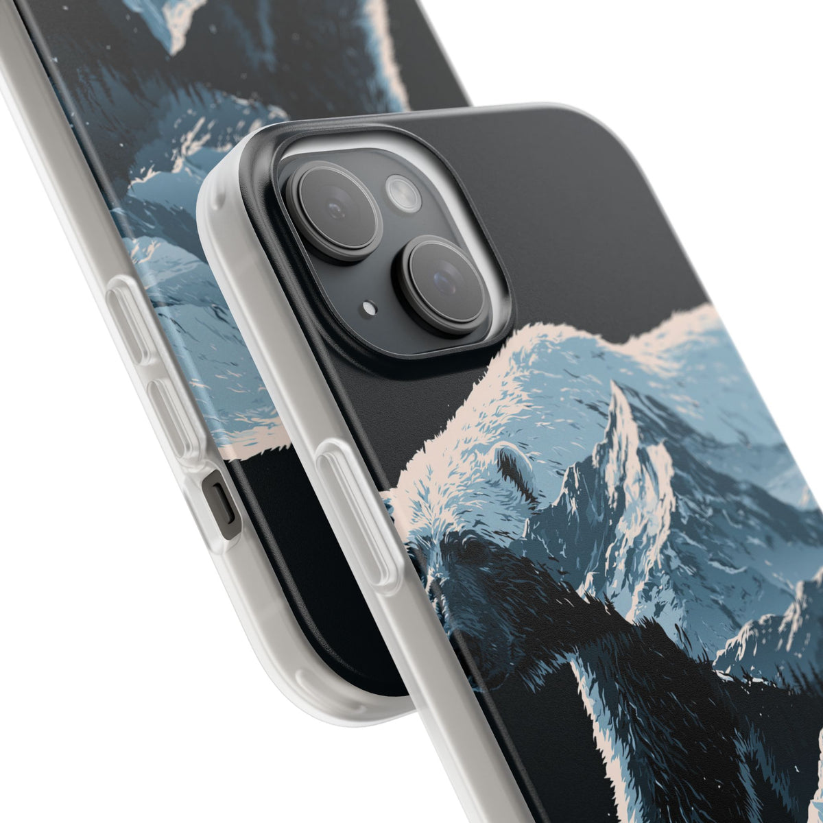Nordic Arctic Bear · Lite Phone Case for iPhone · Black