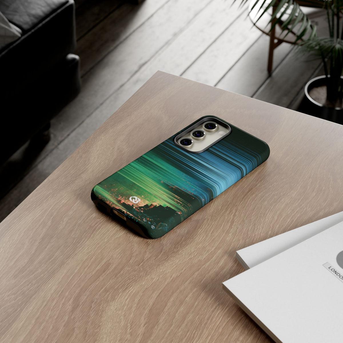 Digital Shoreline Drift · Tough Phone Case for Samsung · Teal