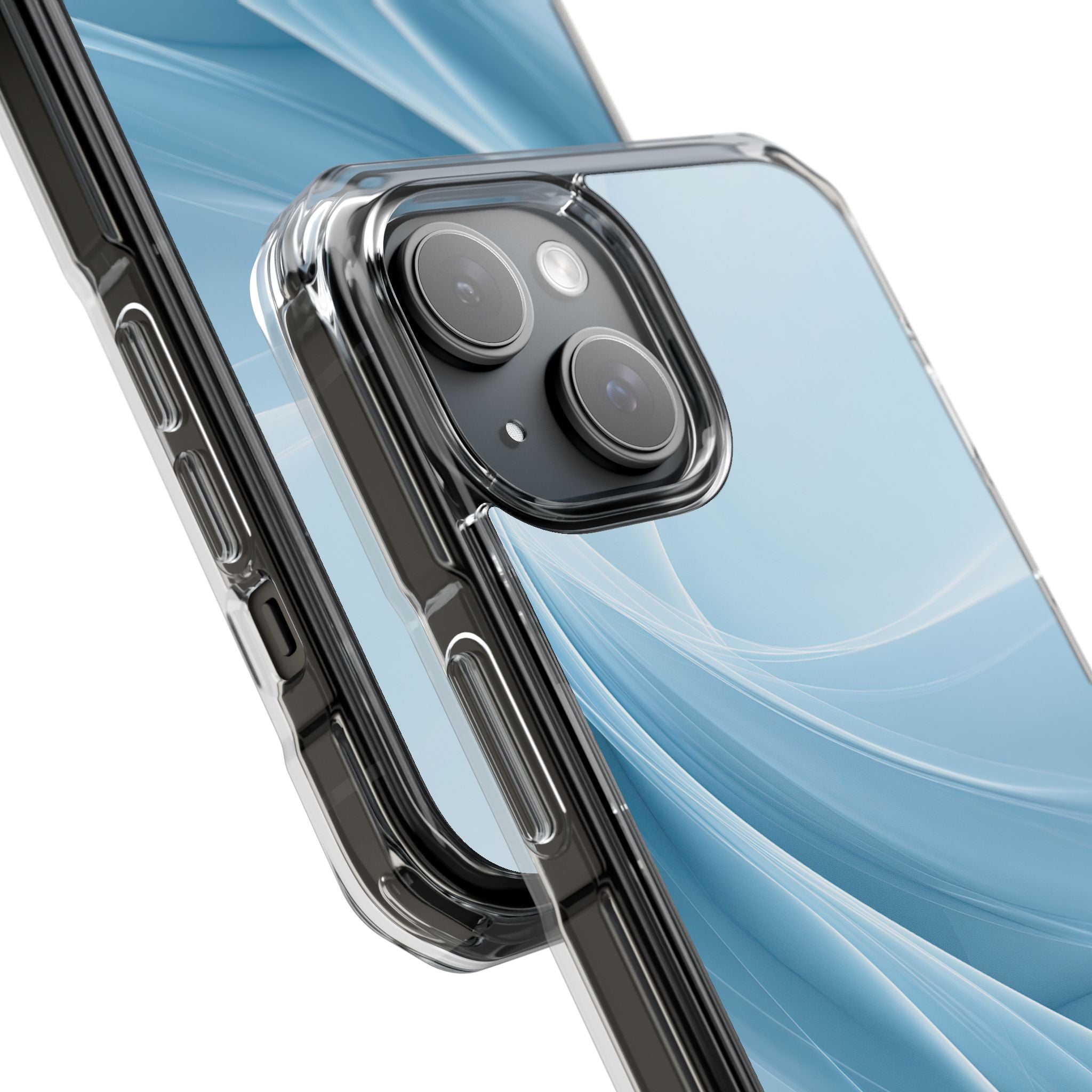 Blue Impact MagSafe Phone Case for iPhone - Arctic Silk Drift