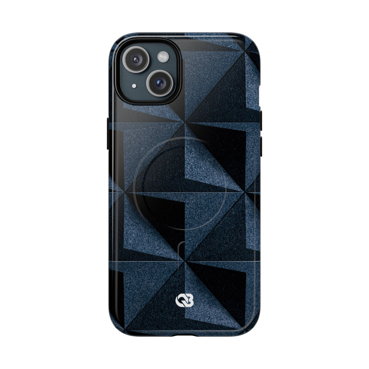 Blue Tough 2.0 Magsafe Phone Case for iPhone - Indigo Basalt Facets