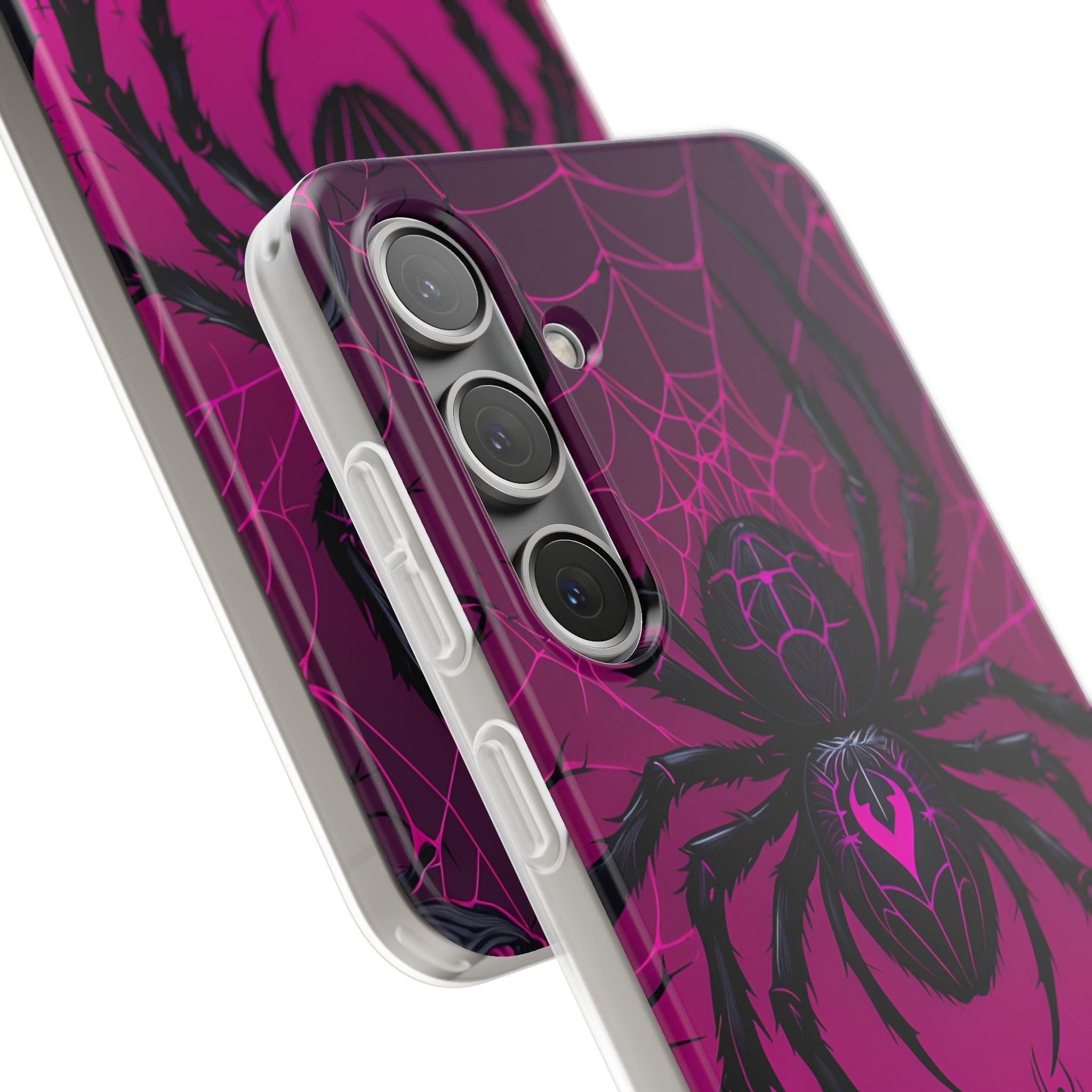 Obsidian Neon Widow · Soft Custodia per Samsung