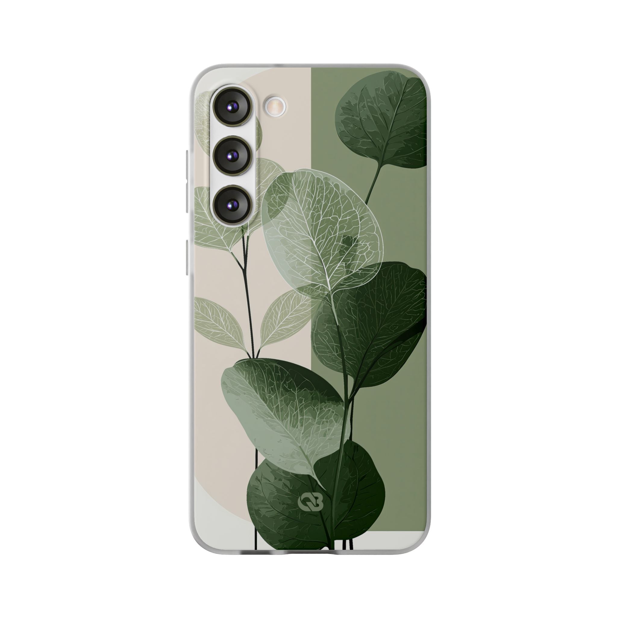 Green Lite Phone Case for Samsung - Sage Leaf Skeletals