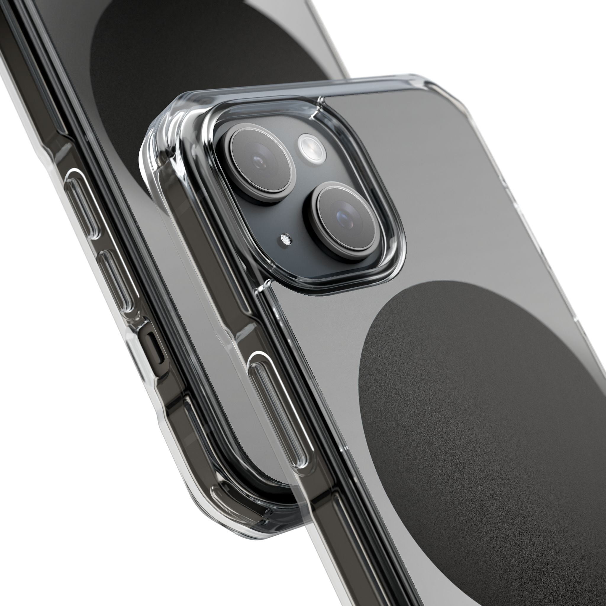 Grey Impact MagSafe Phone Case for iPhone - Matte Onyx Sphere