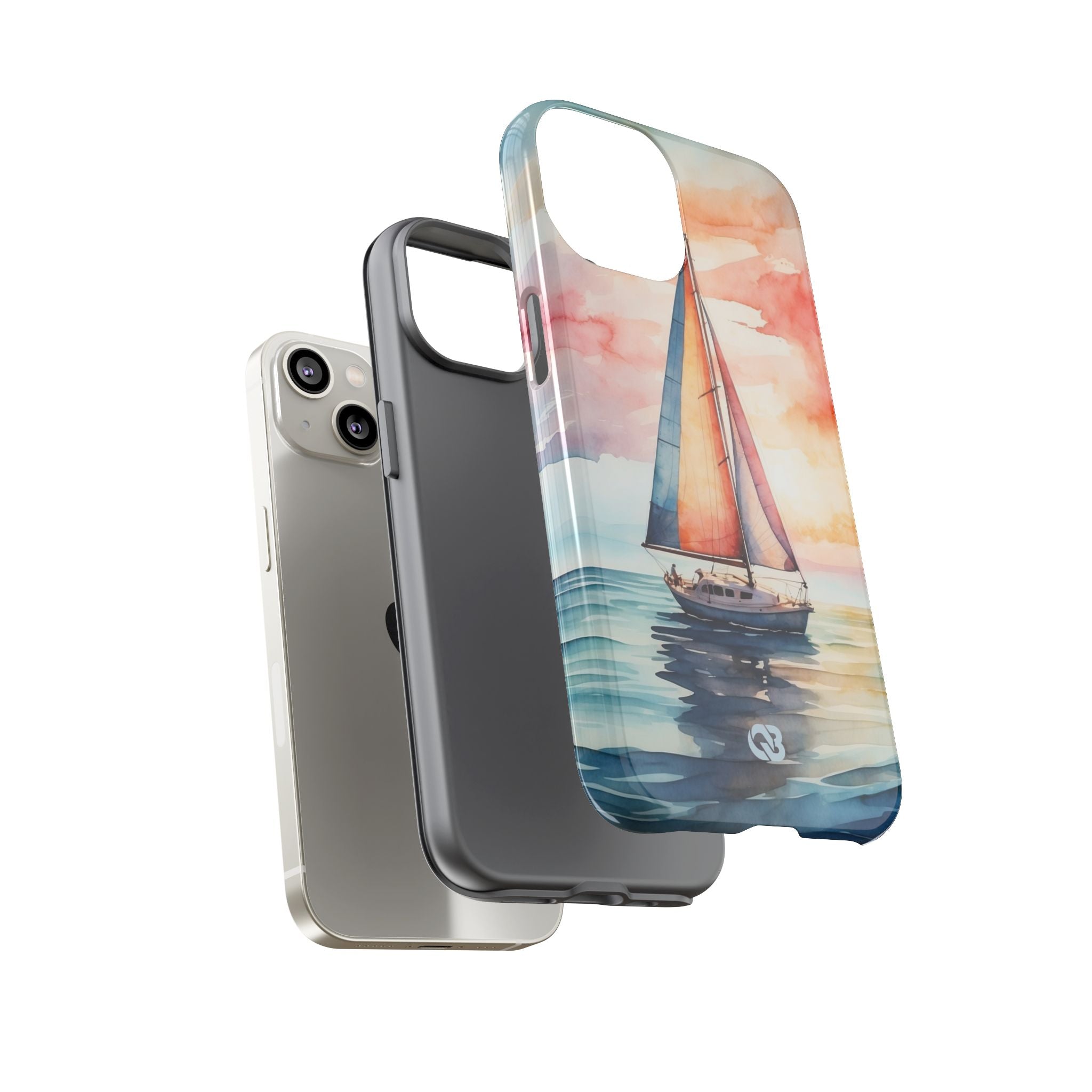 Crimson Horizon Sail · Tough Hoesje voor iPhone