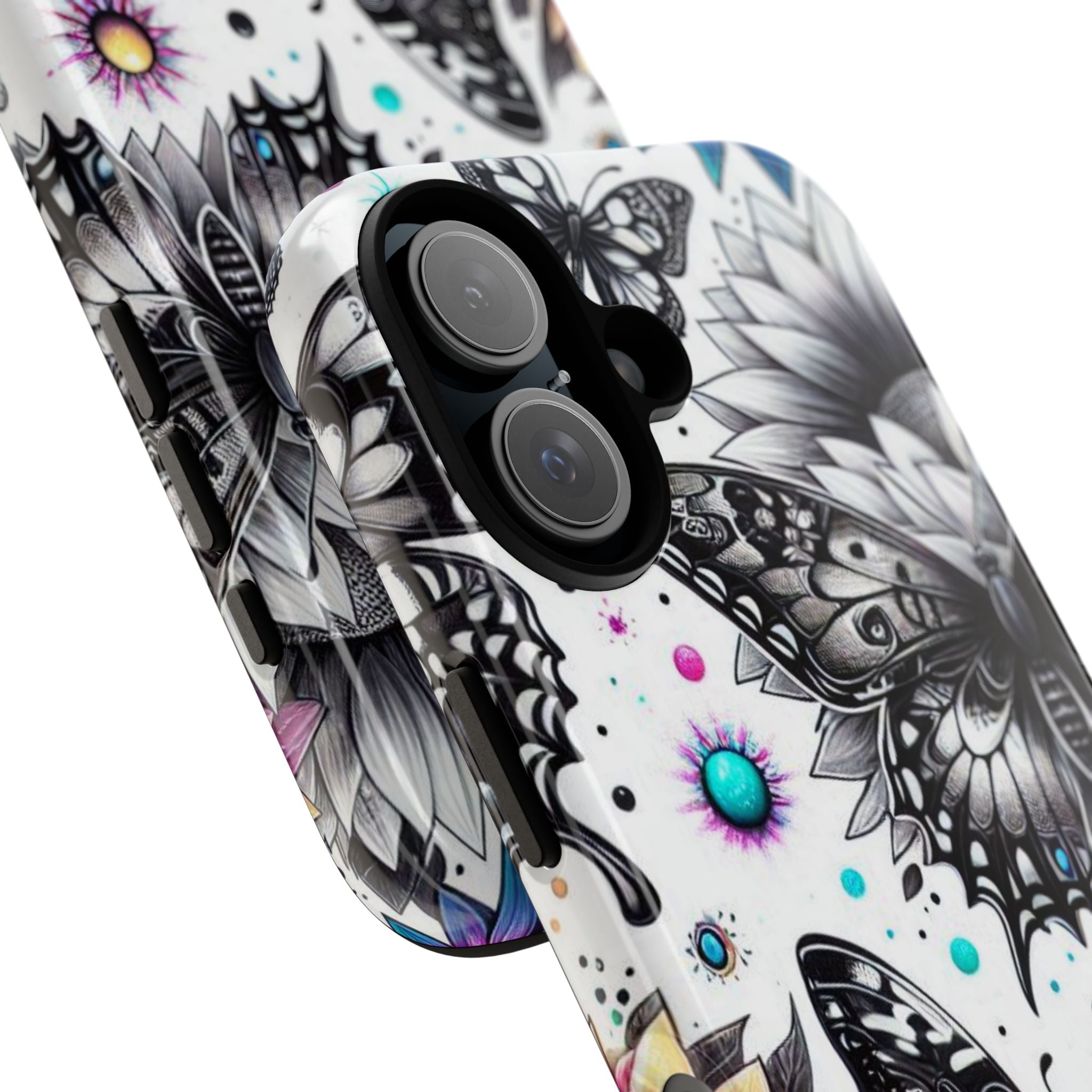 Butterfly Bloom iPhone 16 Case - Tough