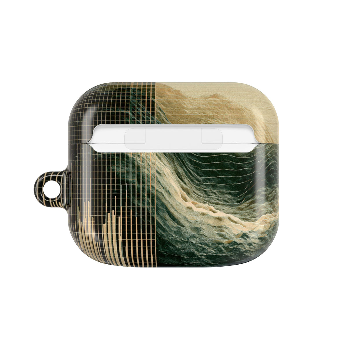 Orbital Topography · Hard Case for AirPods & AirPods Pro · Green