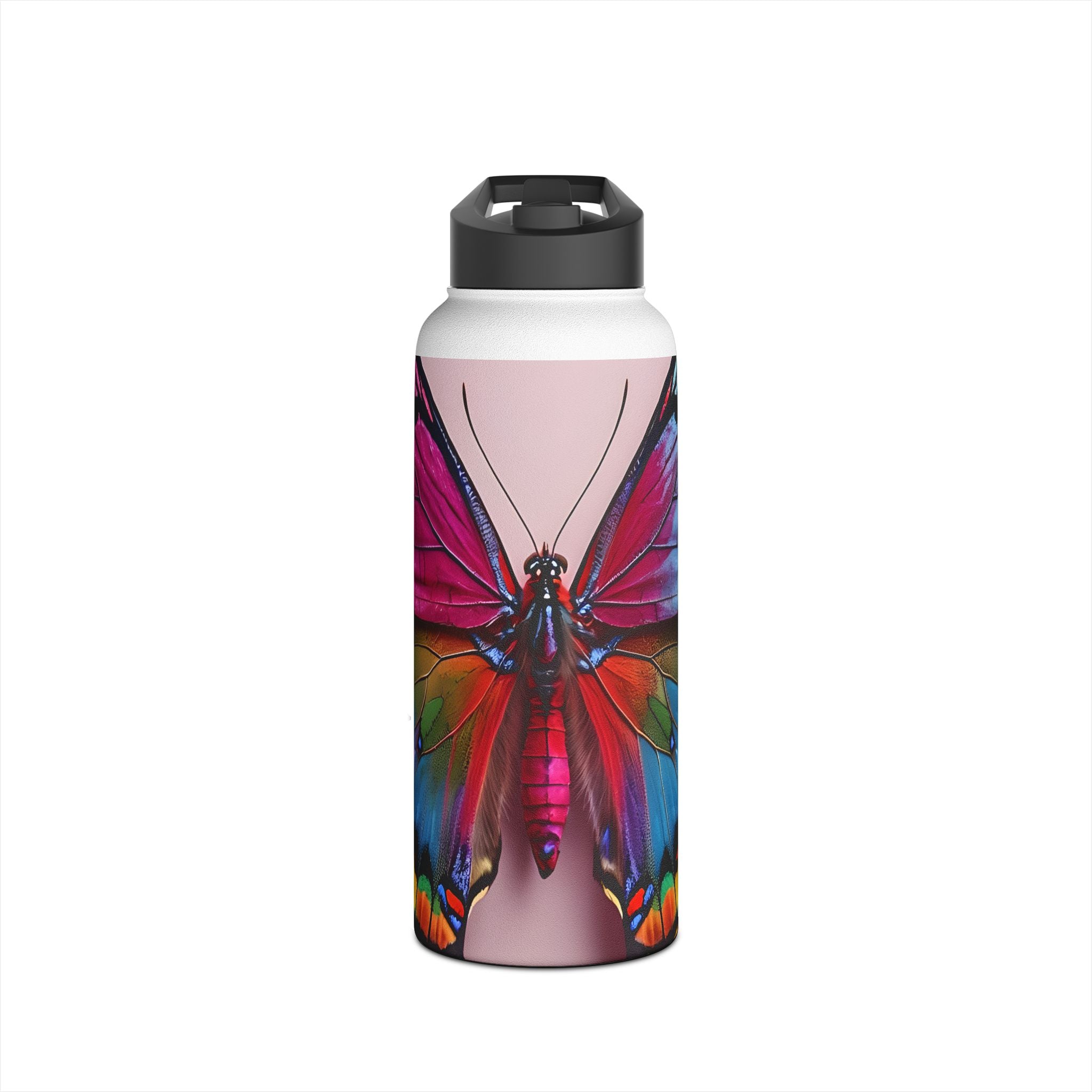 Vibrant Monarch - Stainless Steel Water Bottle