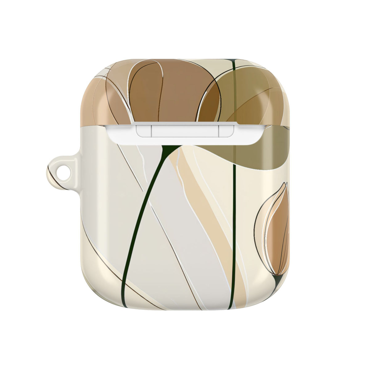 Translucent Petal Contour · Hard Case for AirPods & AirPods Pro · Beige
