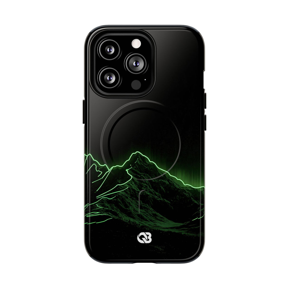 Nordic Mountain Contour · Tough 2.0 Magnetic Phone Case for iPhone · Black
