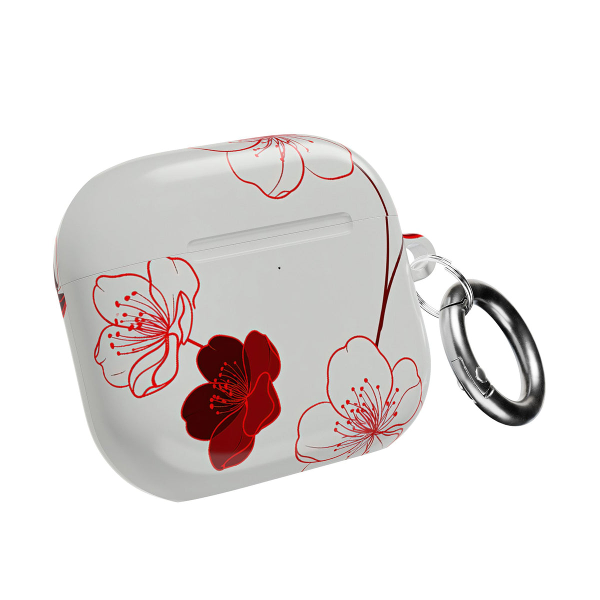 Crimson Sakura Blossom · Hard Case for AirPods & AirPods Pro · Red
