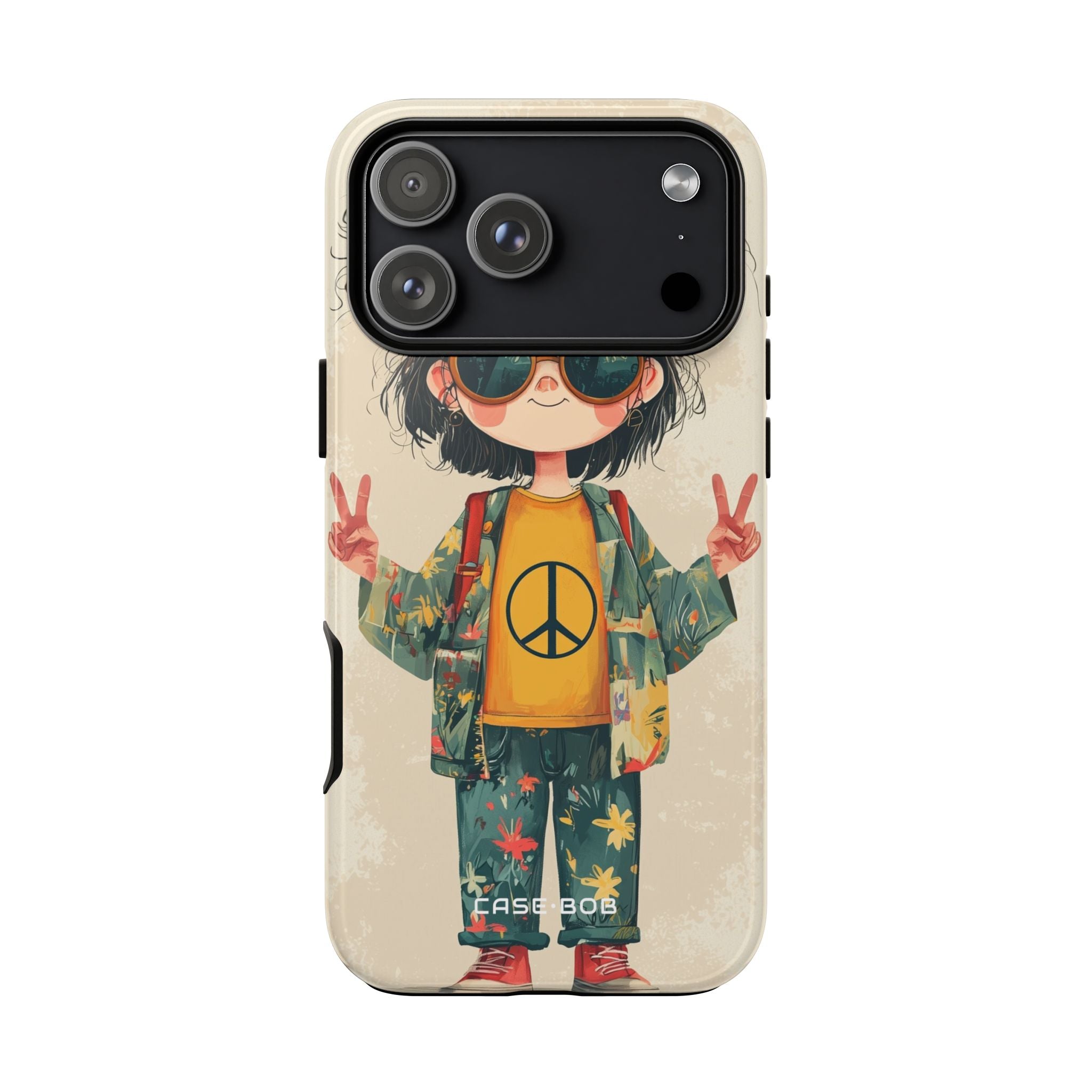 Peace Pigtails iPhone 17 Pro Max Case - Tough - CASE•BOB