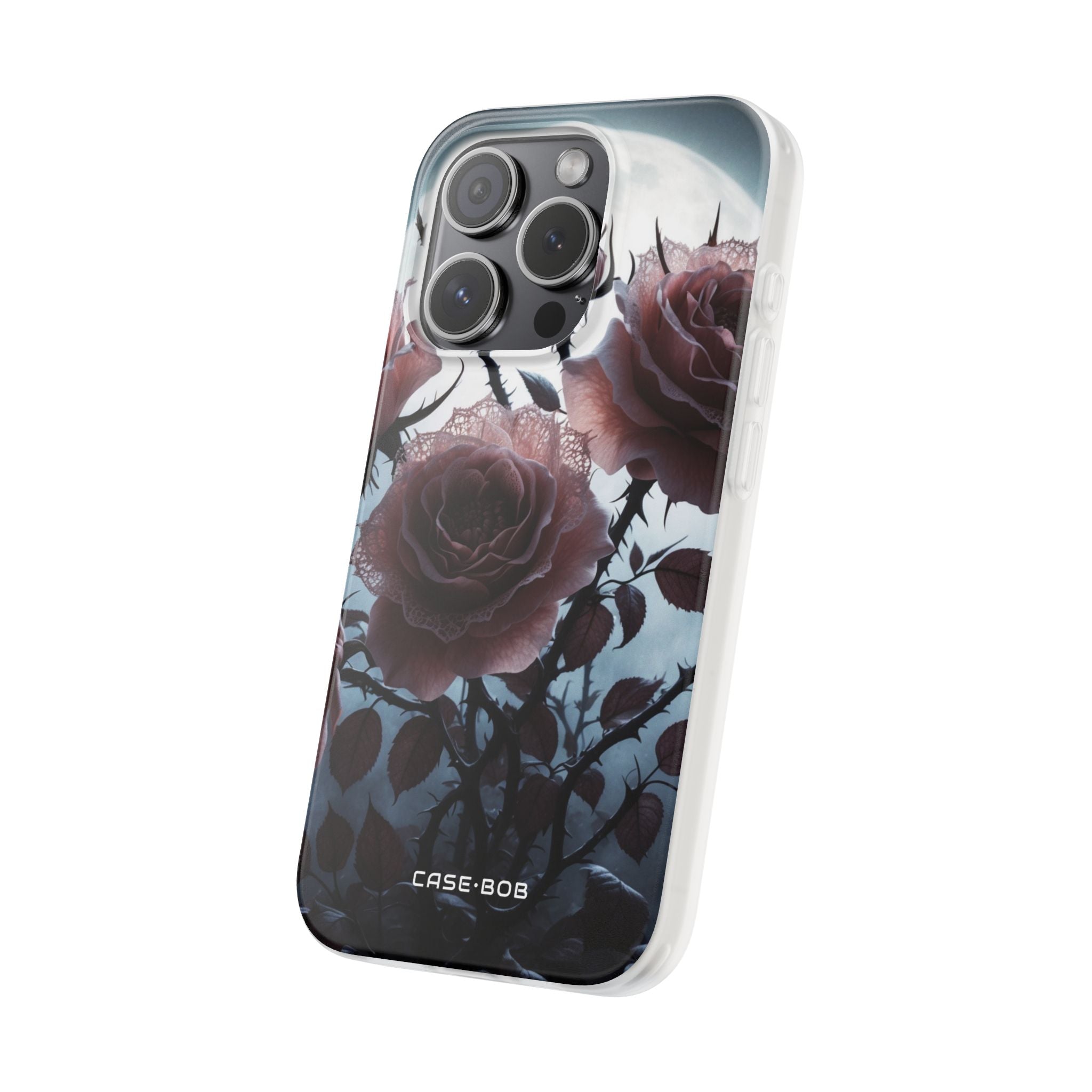 Luminous Rose Thorns iPhone 15 Pro Case - Soft